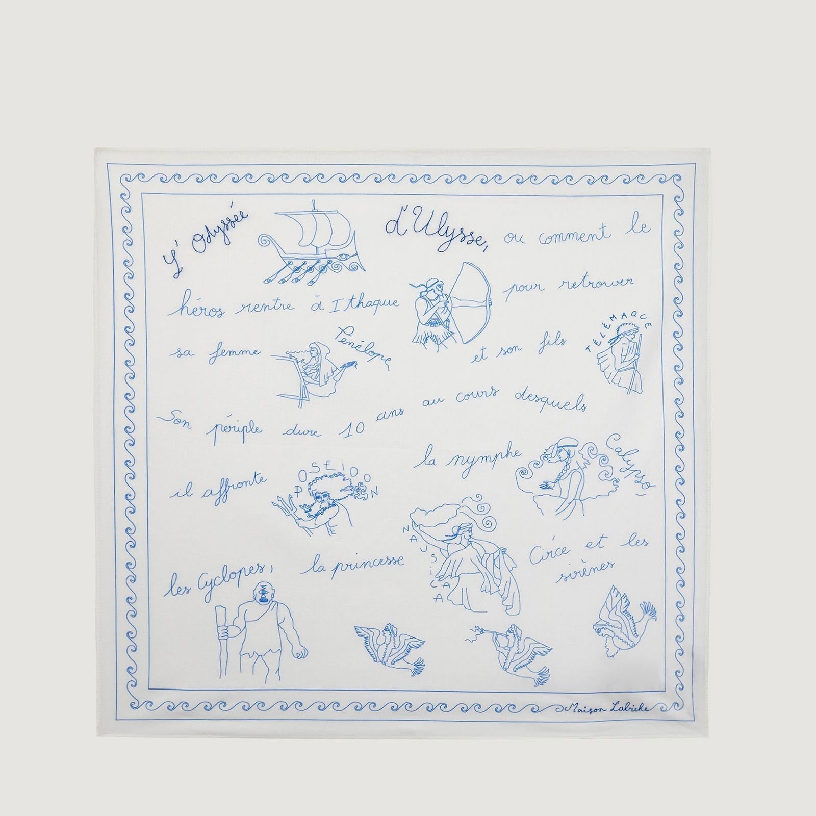 Guenot Scarf Ulysse ivory Maison Labiche