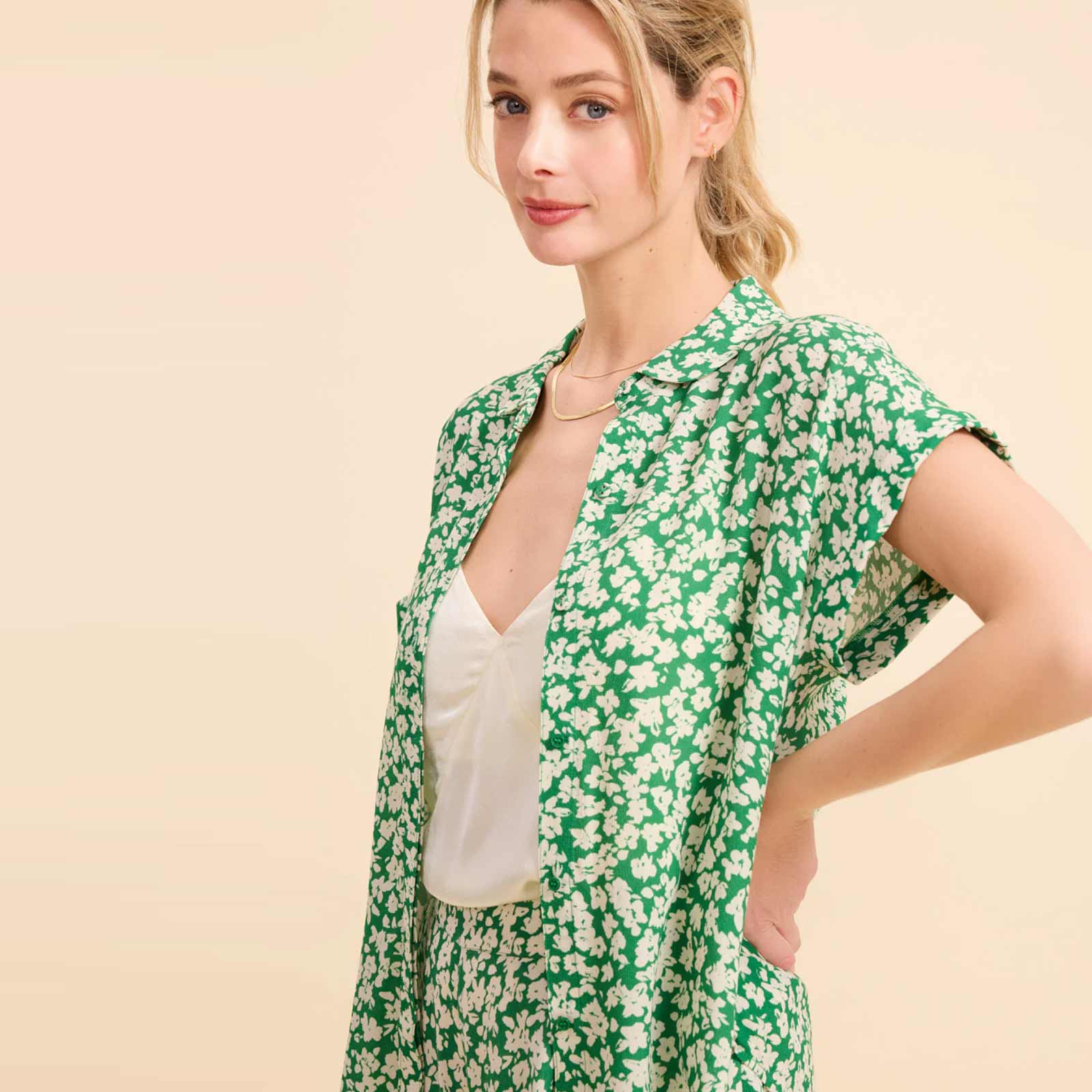 Helene Blouse mini flowers