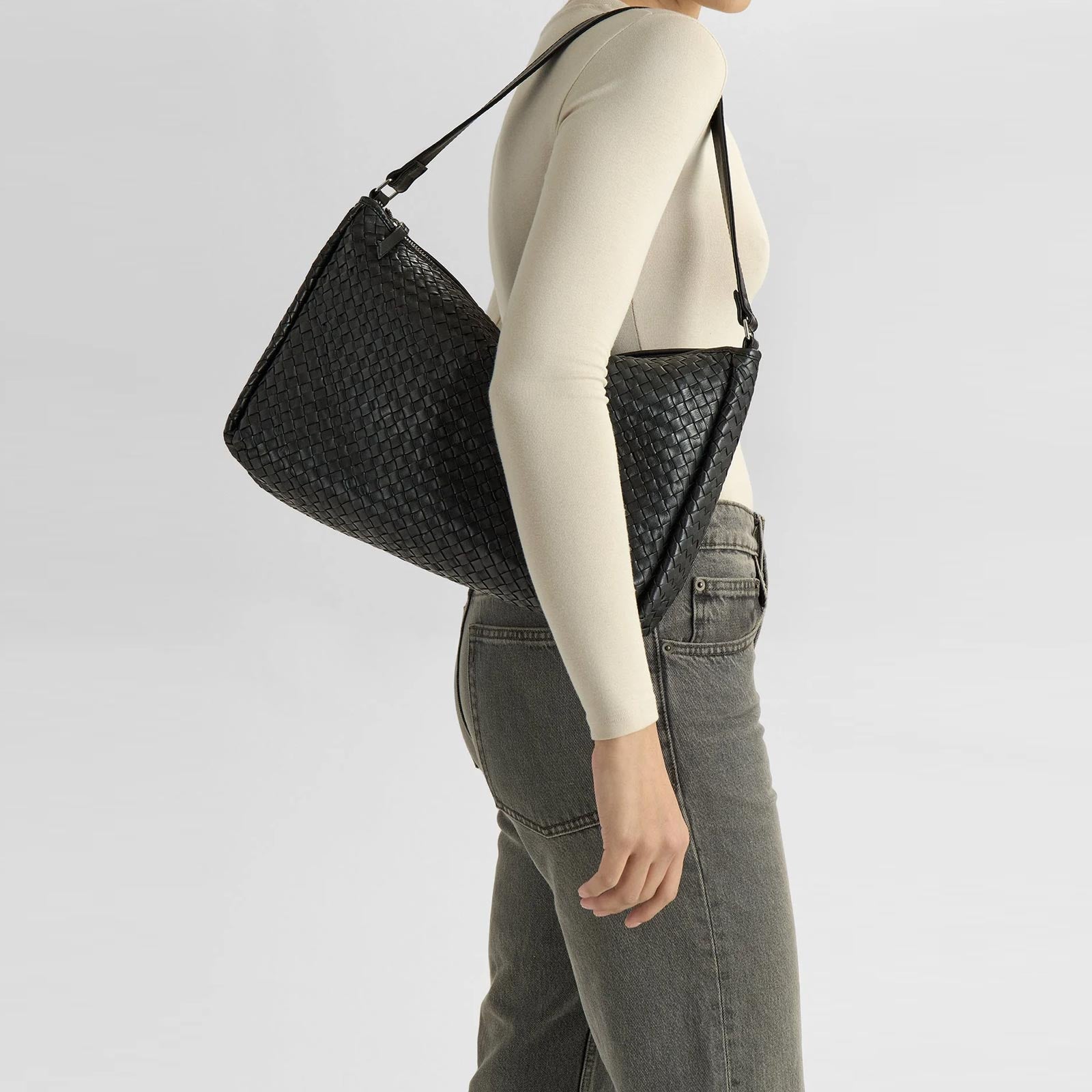 ClaudiaMBG Weave Bag black 4651WEA-100 Markberg Denmark