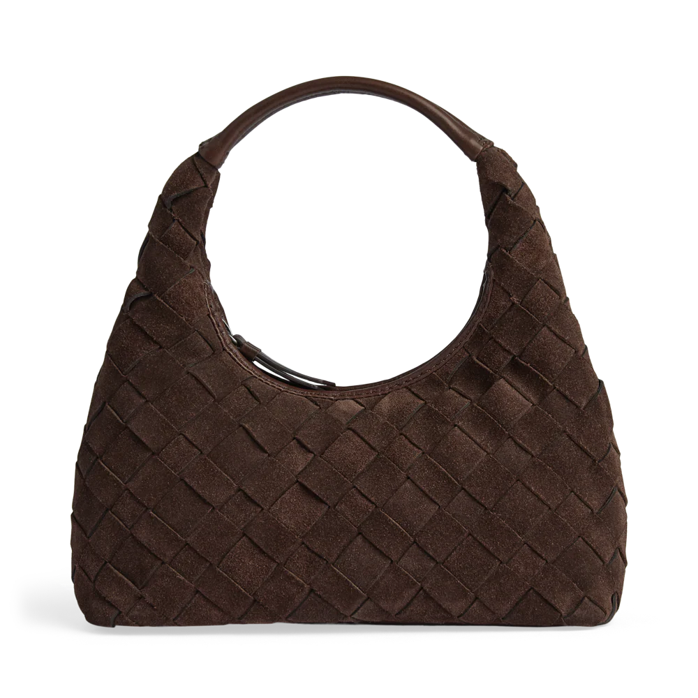 HaymaMBG Suede Weave Handbag dark brown 4692SUW-202 Markberg Denmark