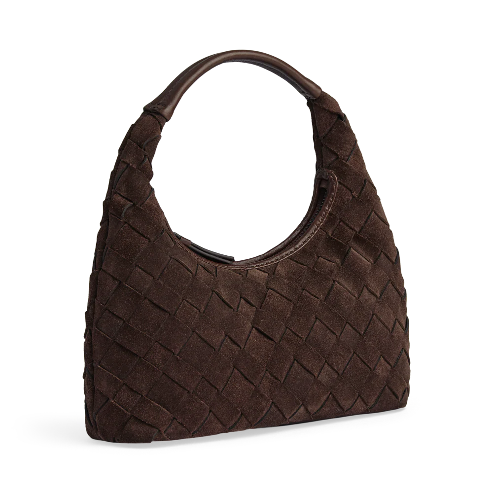 HaymaMBG Suede Weave Handbag dark brown 4692SUW-202 Markberg Denmark