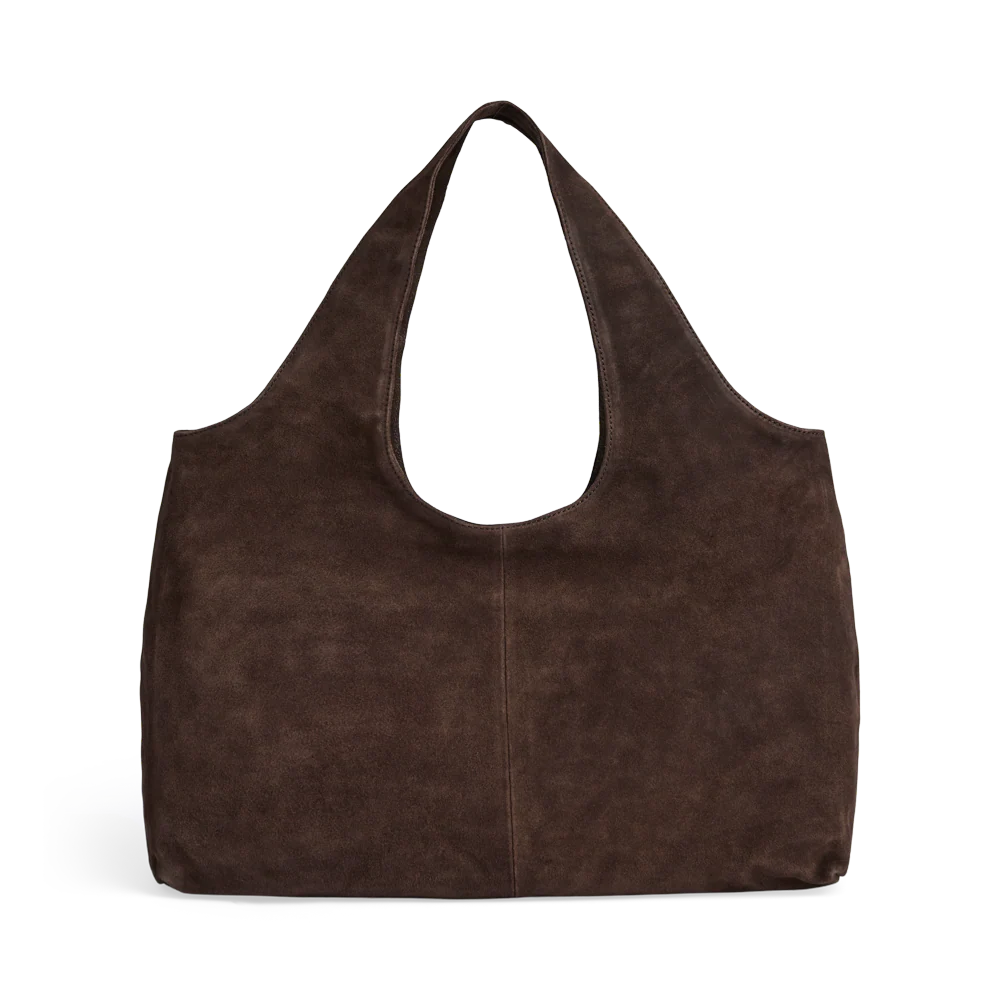 LaurineMBG Suede Shopper dark brown Markberg Denmark