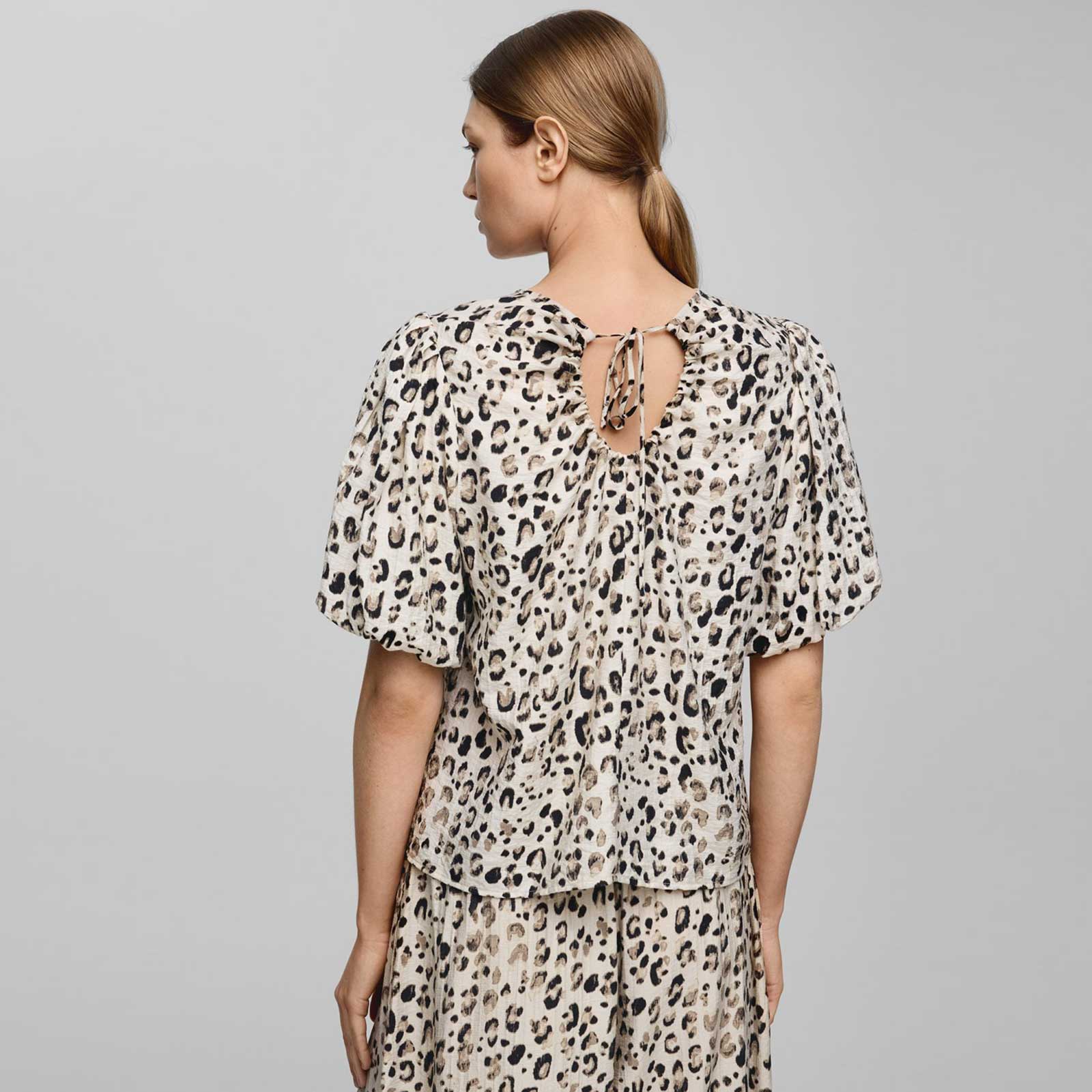 MSCHAlyona Vlora 2/4 Top AOP oatmeal leo