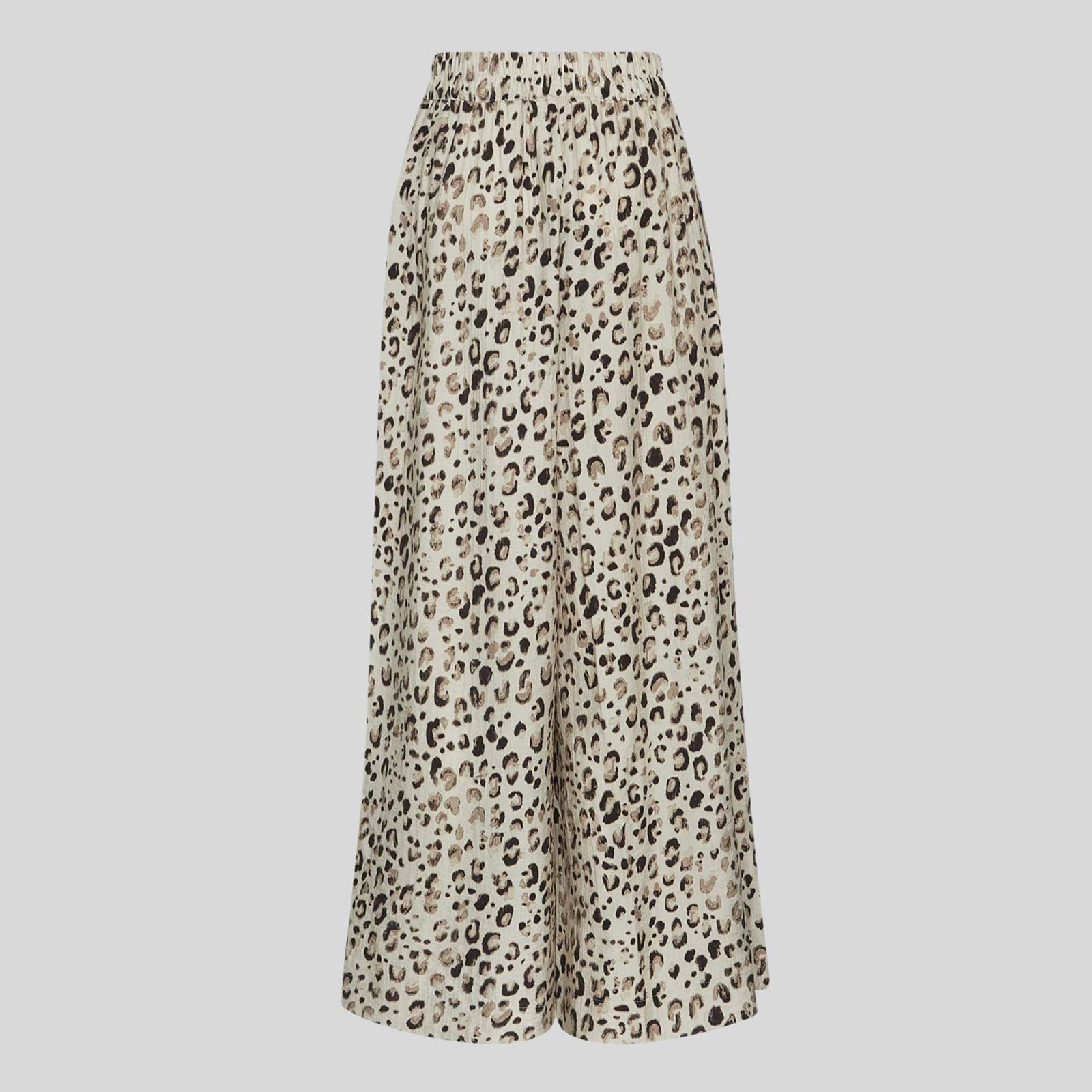 MSCHAlyona Vlora HW Pants AOP oatmeal leo