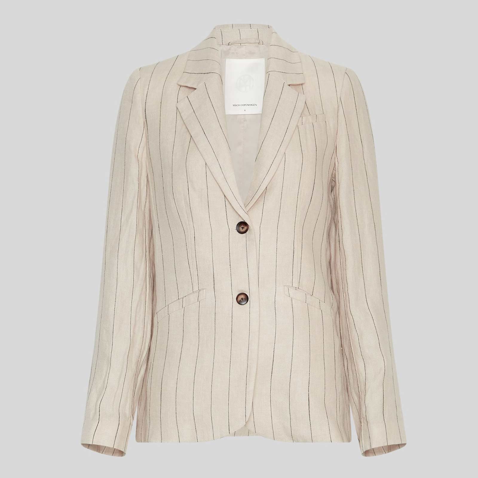 MSCHClaritte Loose Blazer STP bleach sand/black MSCH Copenhagen