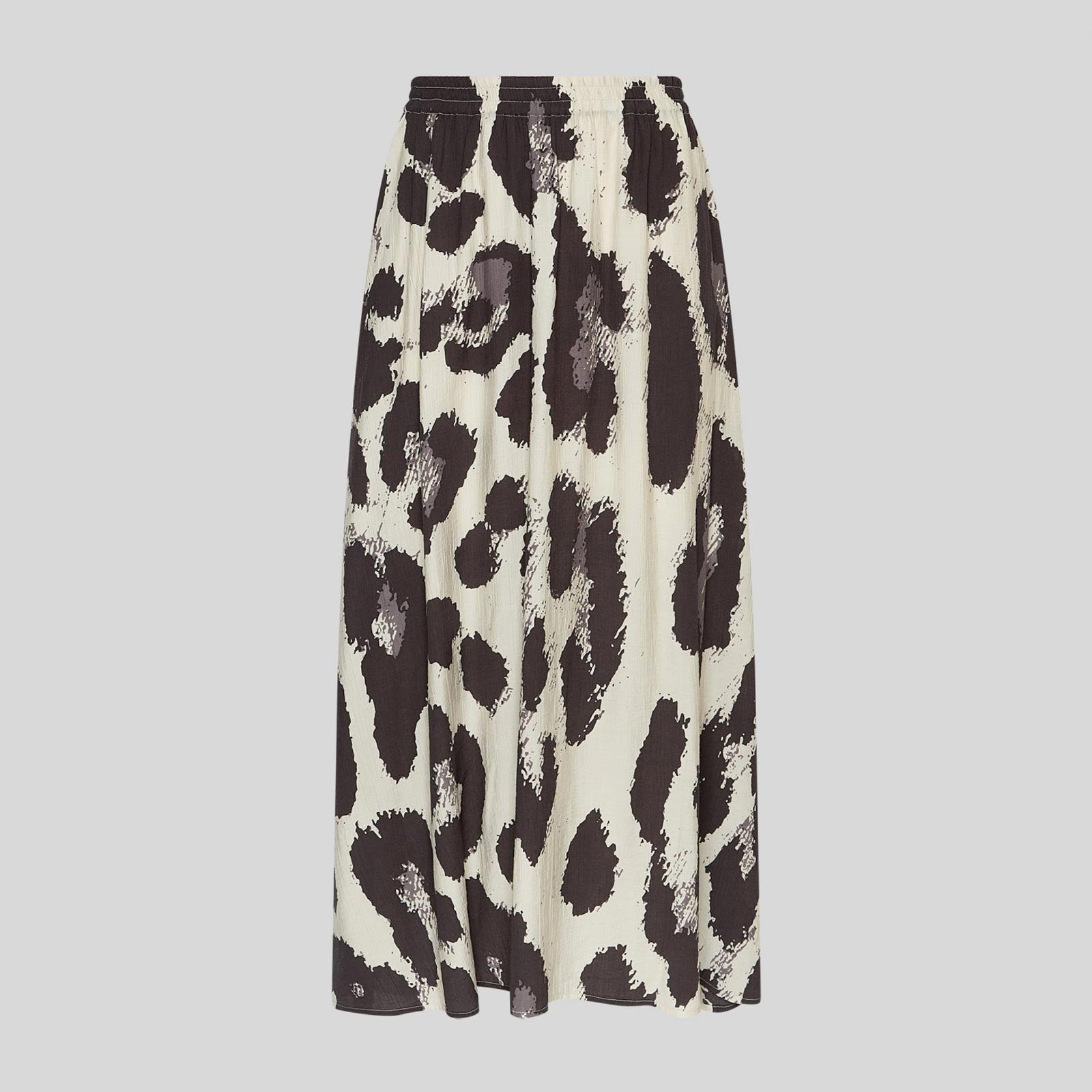 MSCHKaralie Jusia HW Skirt licorice leo MSCH Copenhagen
