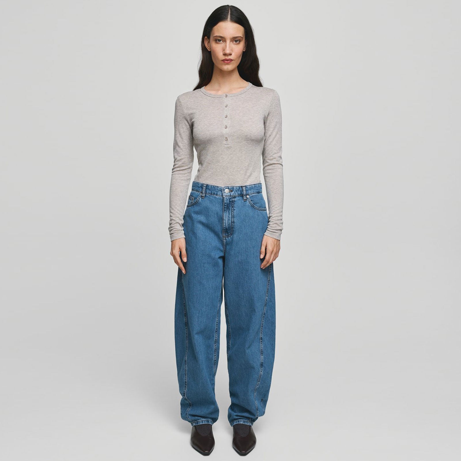 MSCHKobane Lis Barrel Jeans mid blue wash MSCH Copenhagen