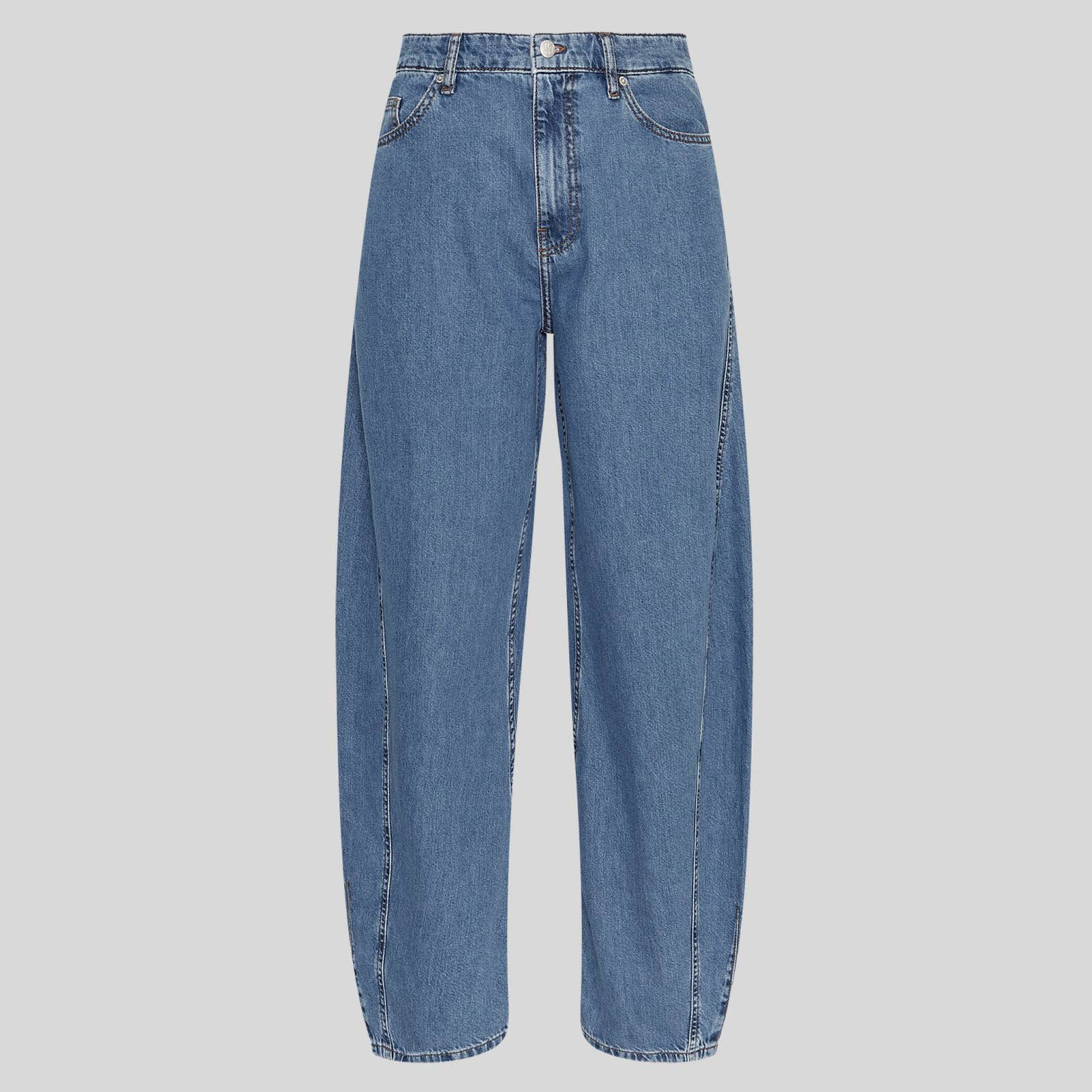 MSCHKobane Lis Barrel Jeans mid blue wash MSCH Copenhagen