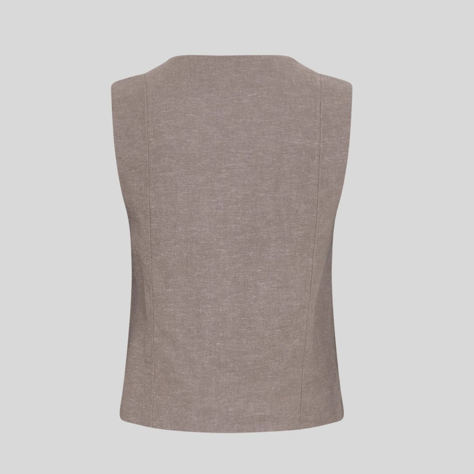MSCHViana Ginia V Neck Waistcoat mountain trail melange MSCH Copenhagen