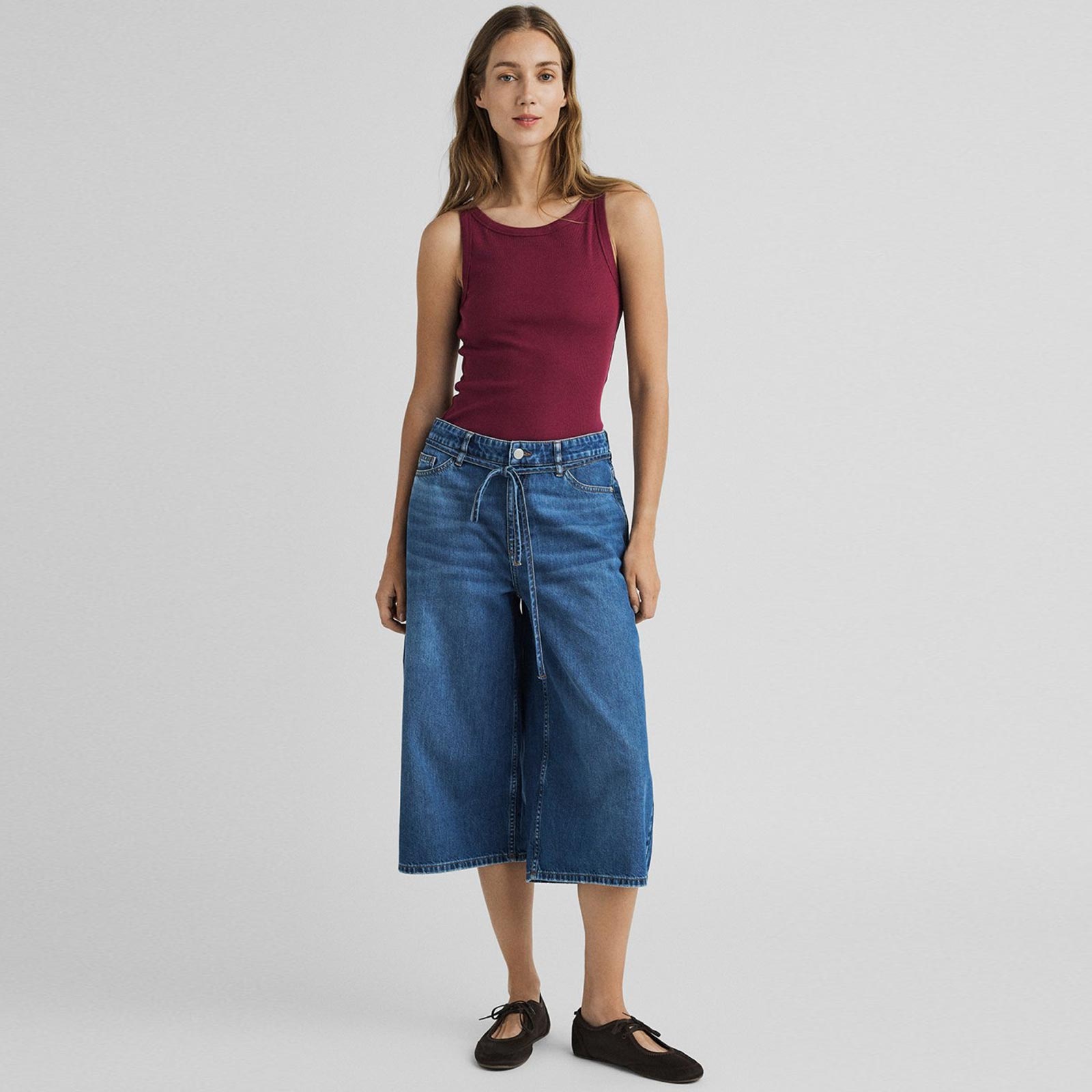 MSCHKine Lis Culotte Jeans mid blue wash