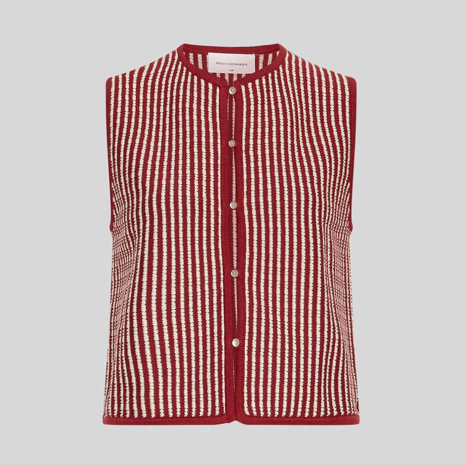 MSCHPriscilla Vest STP rhubarb/sand MSCH Copenhagen