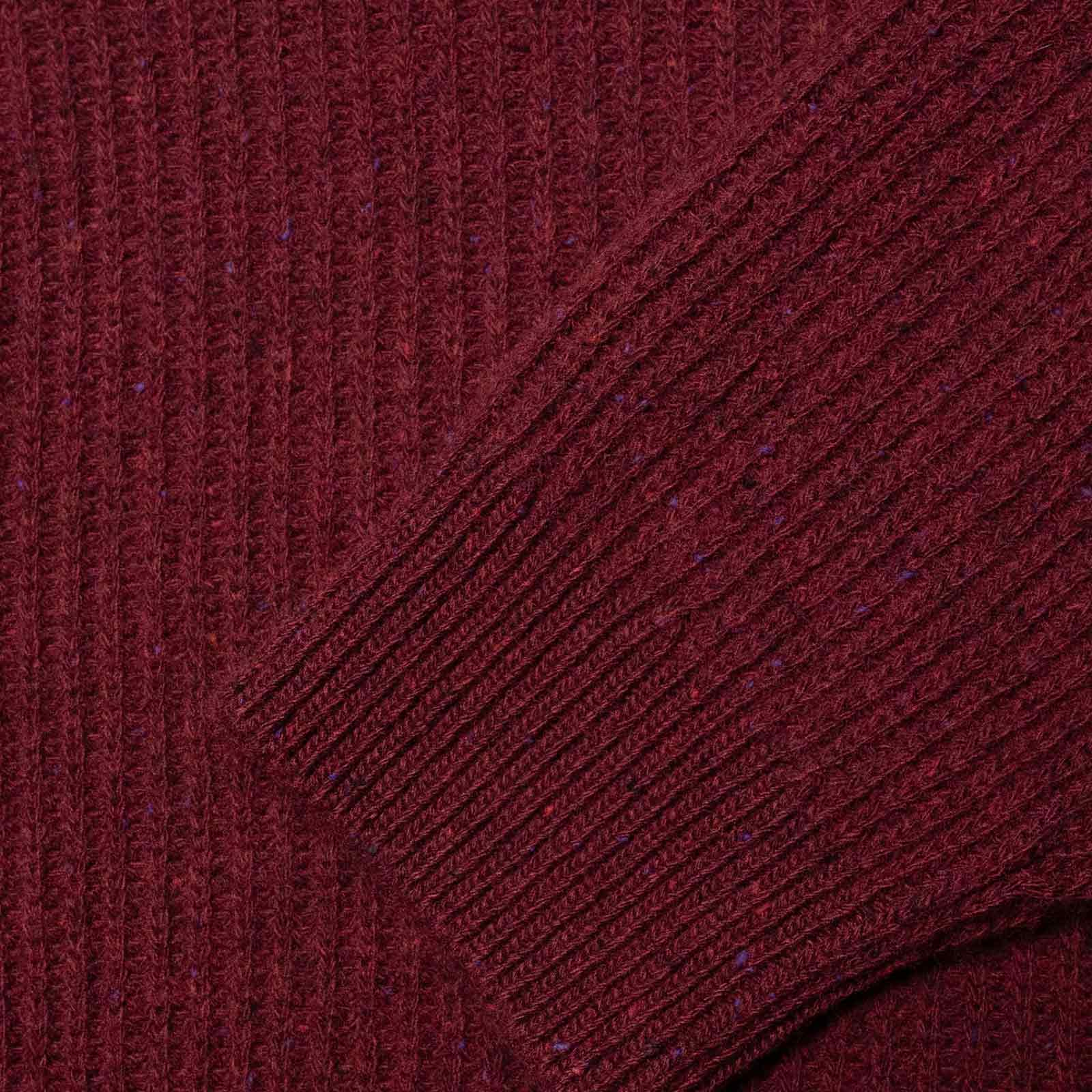 August Rib Wool Sweater burgundy
