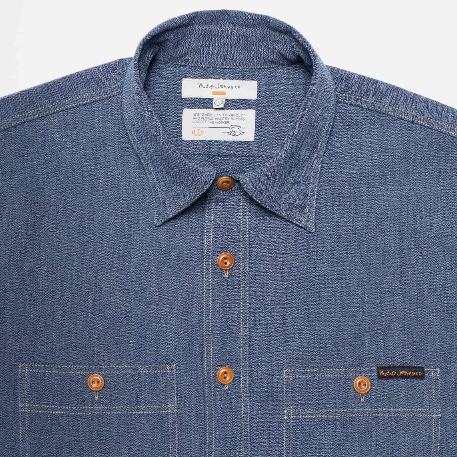 Julian Chambray Worker Shirt indigo