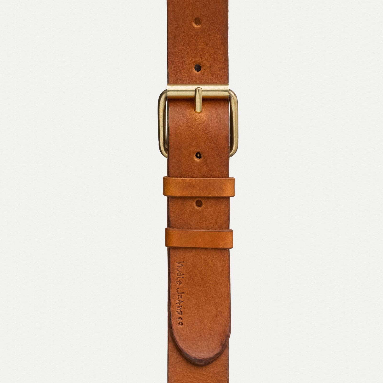 Pedersson Leather Belt toffee brown Nudie Jeans