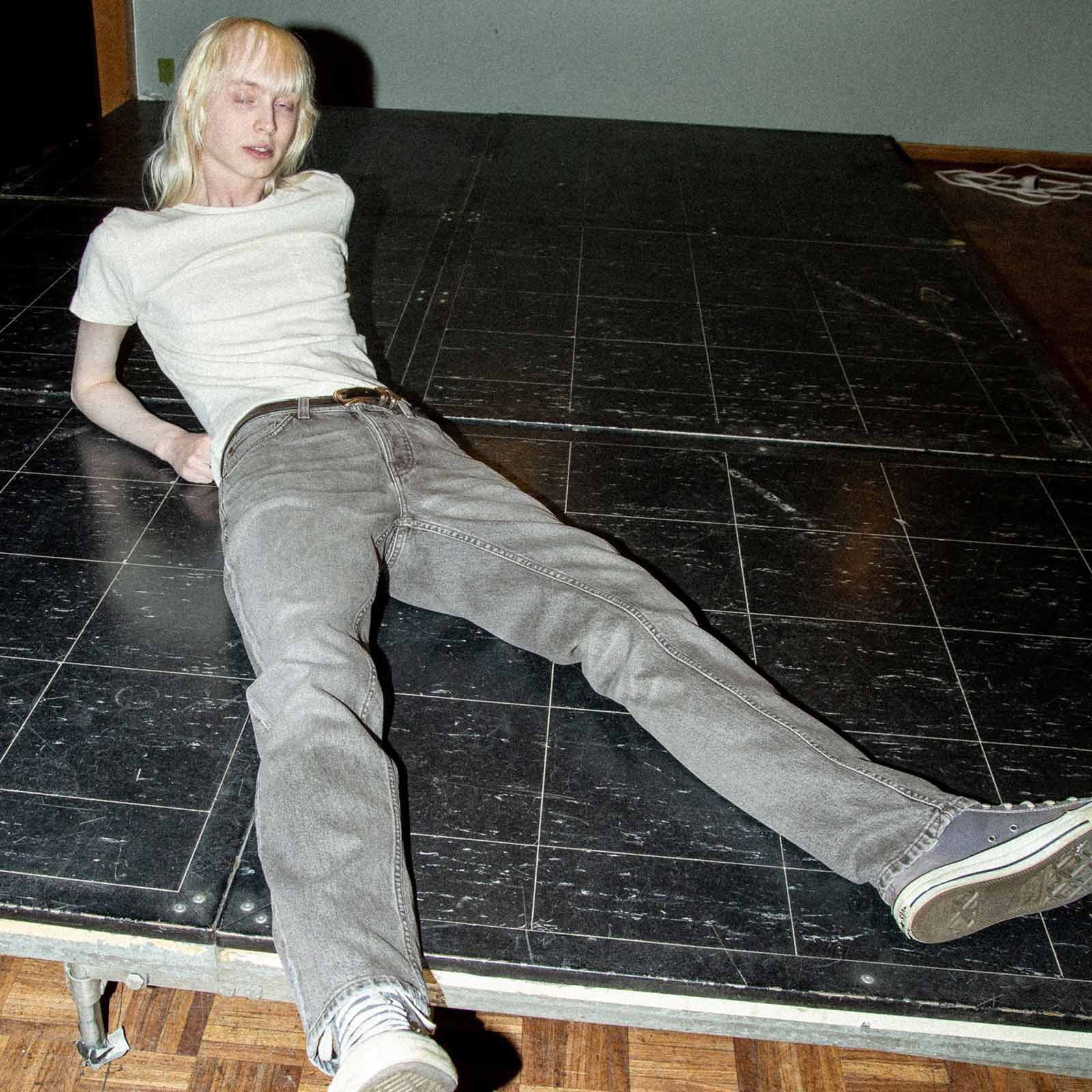 Solid Ollie Jeans pale ash Nudie Jeans