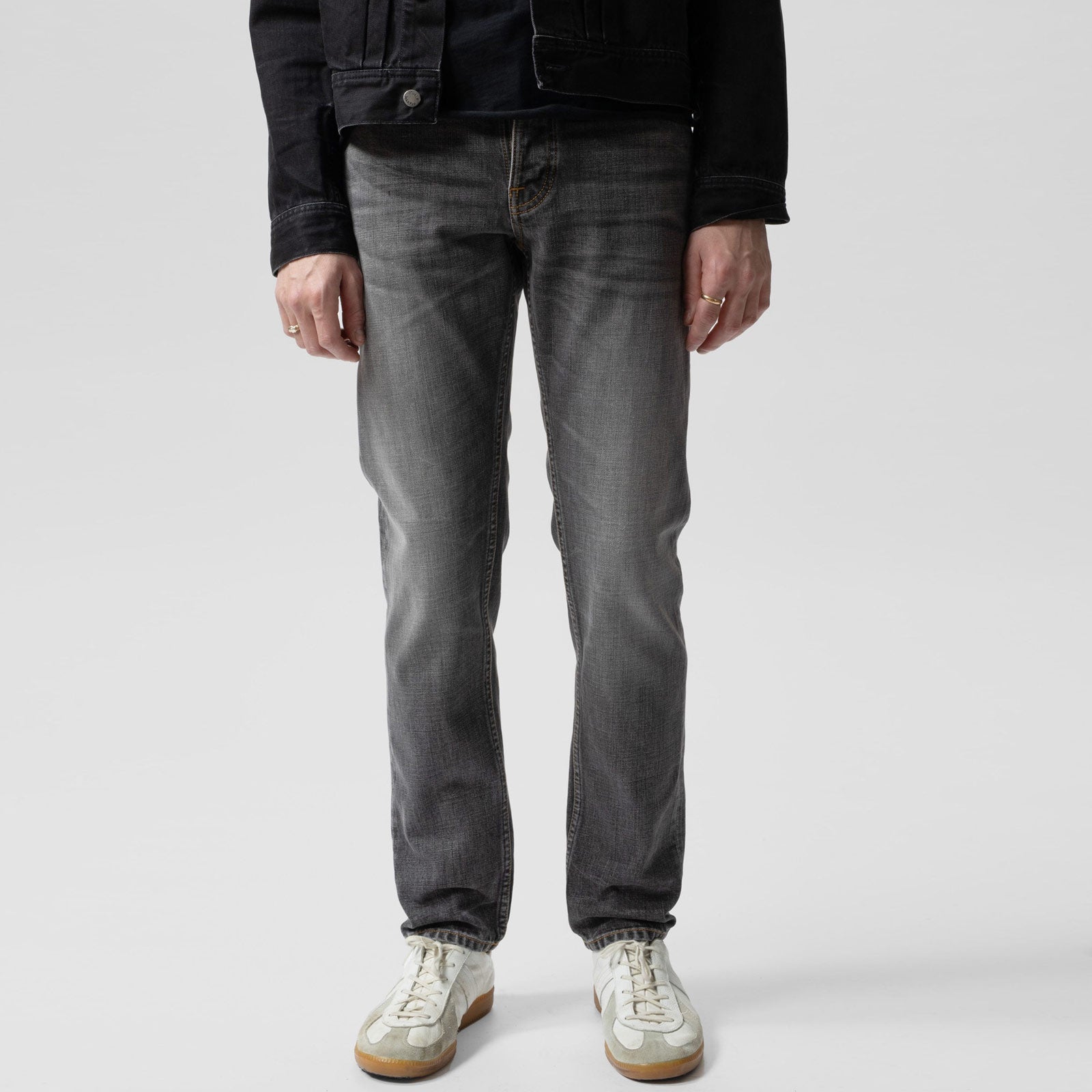 Steady Eddie II grey crosshatch Nudie Jeans
