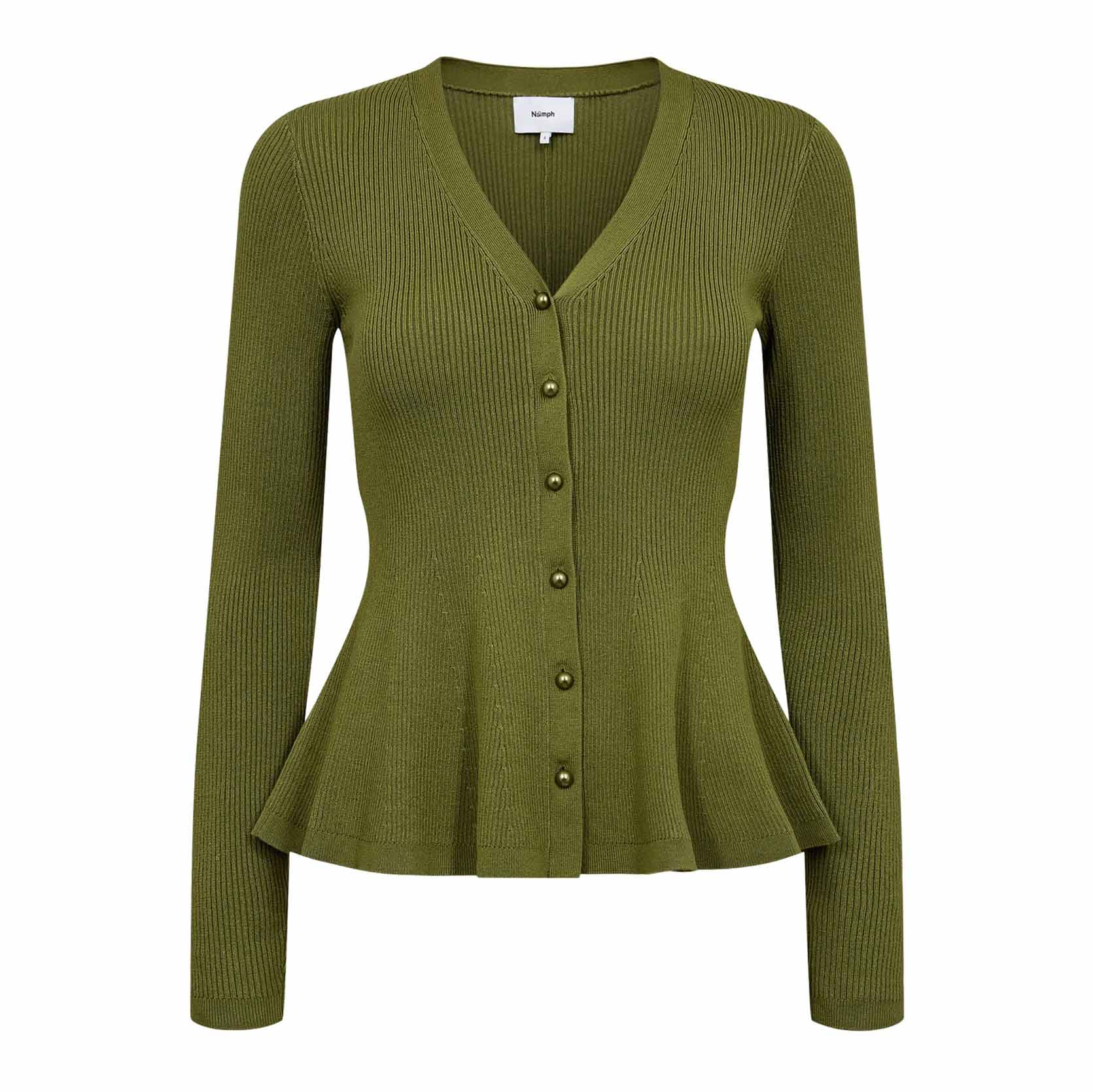 NUNusira Cardigan calla green