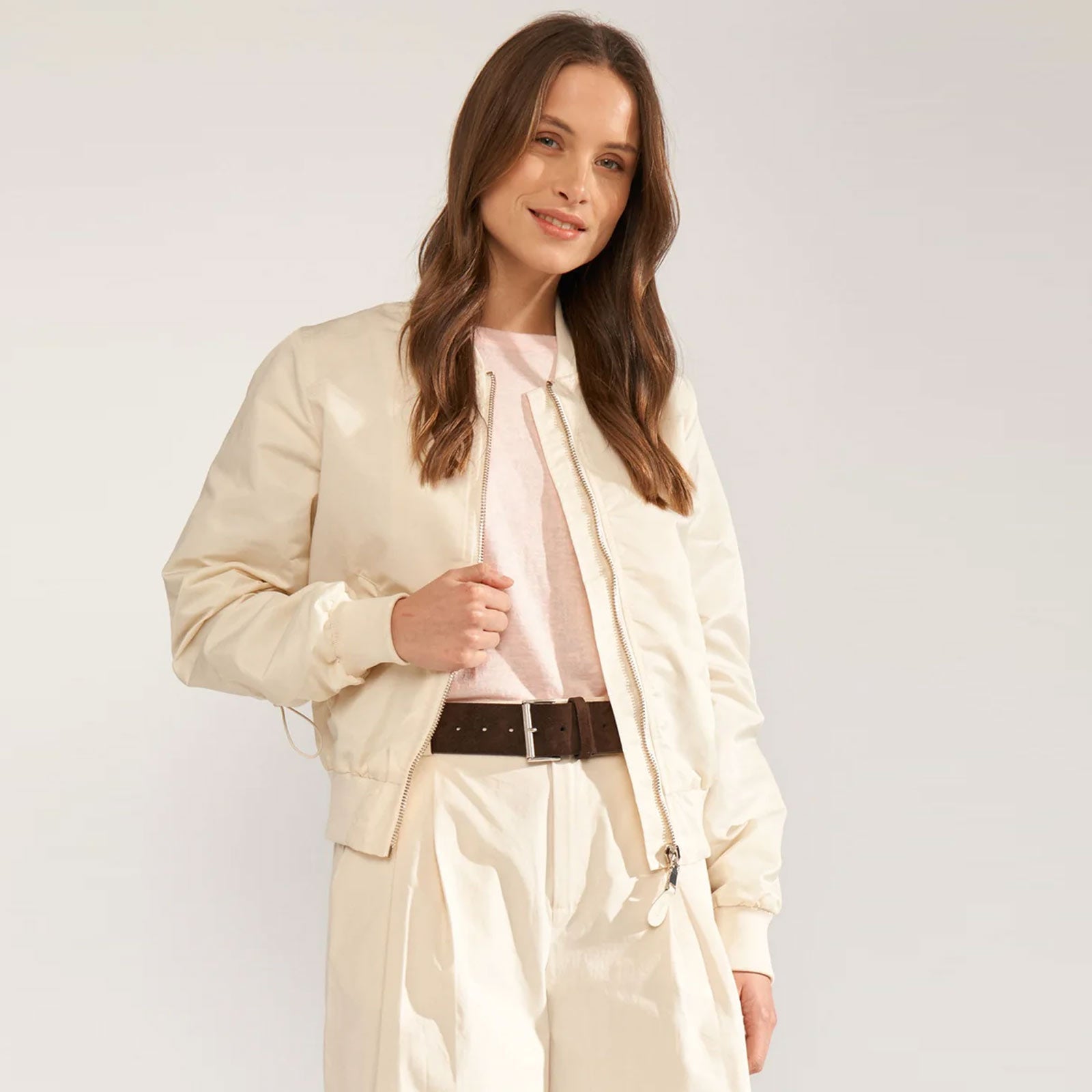 Nualisandra Bomber jacket whitecap gray Nümph