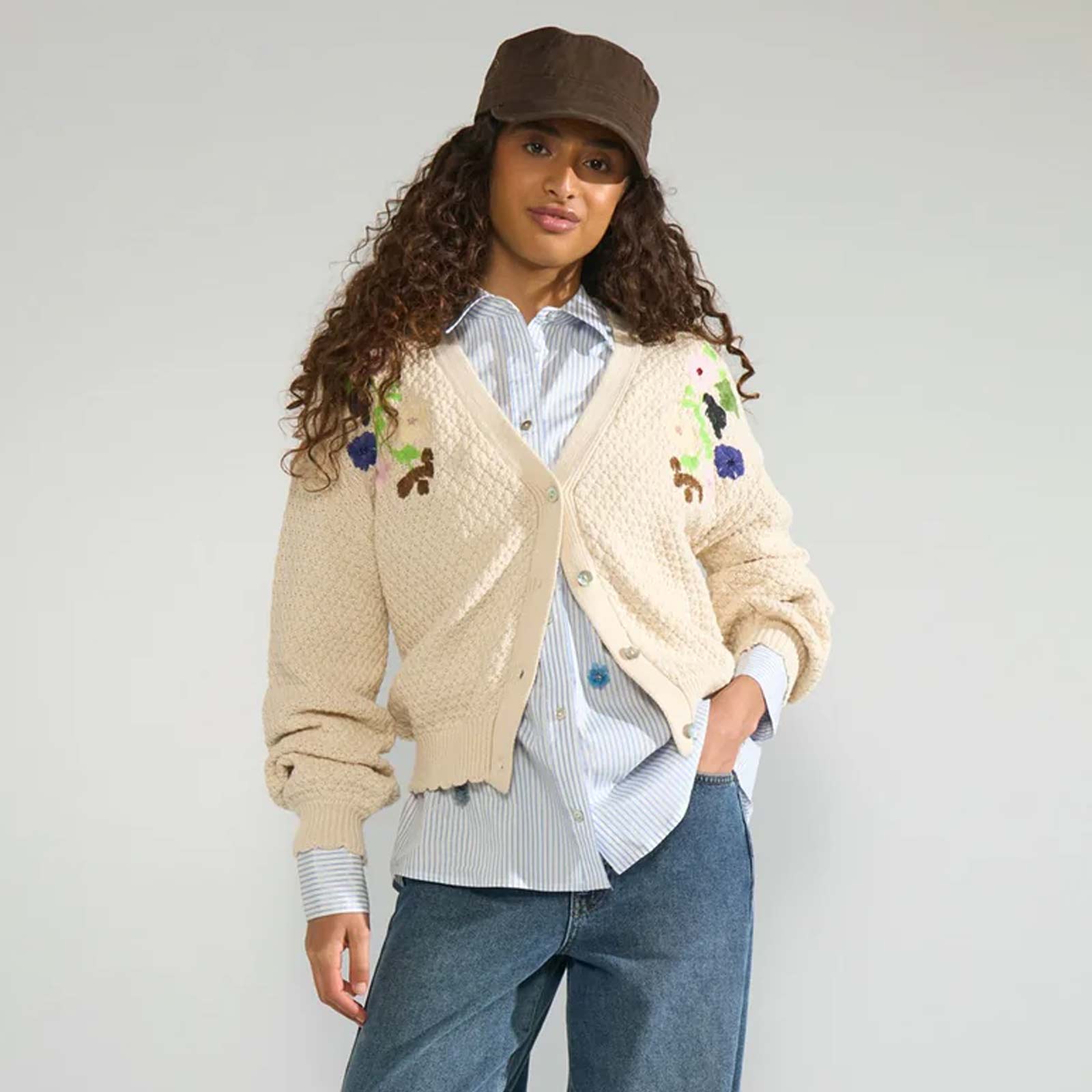 Numaggie Cardigan whitecap grey