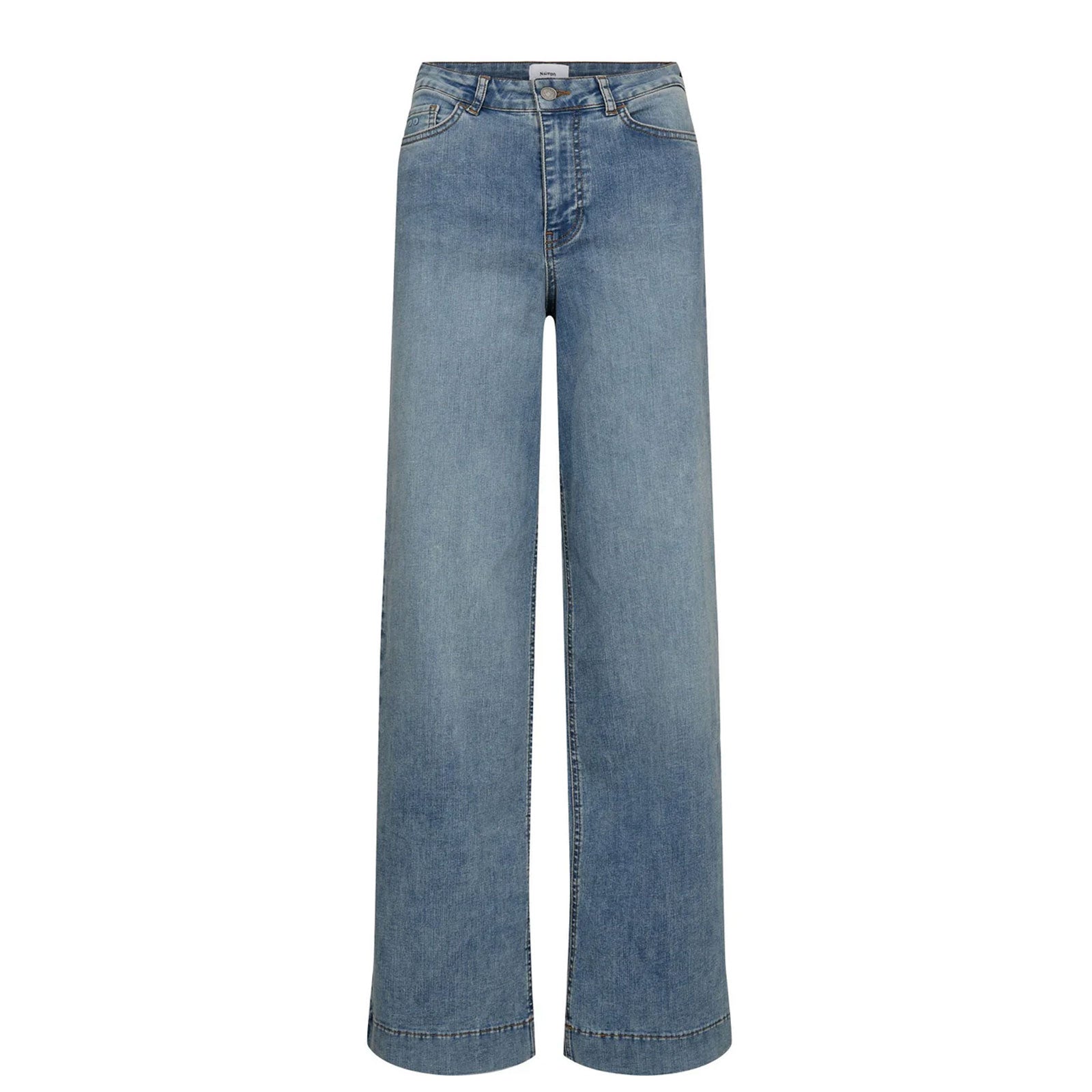 Nuparis HR Wide Jeans light blue stonewash denim