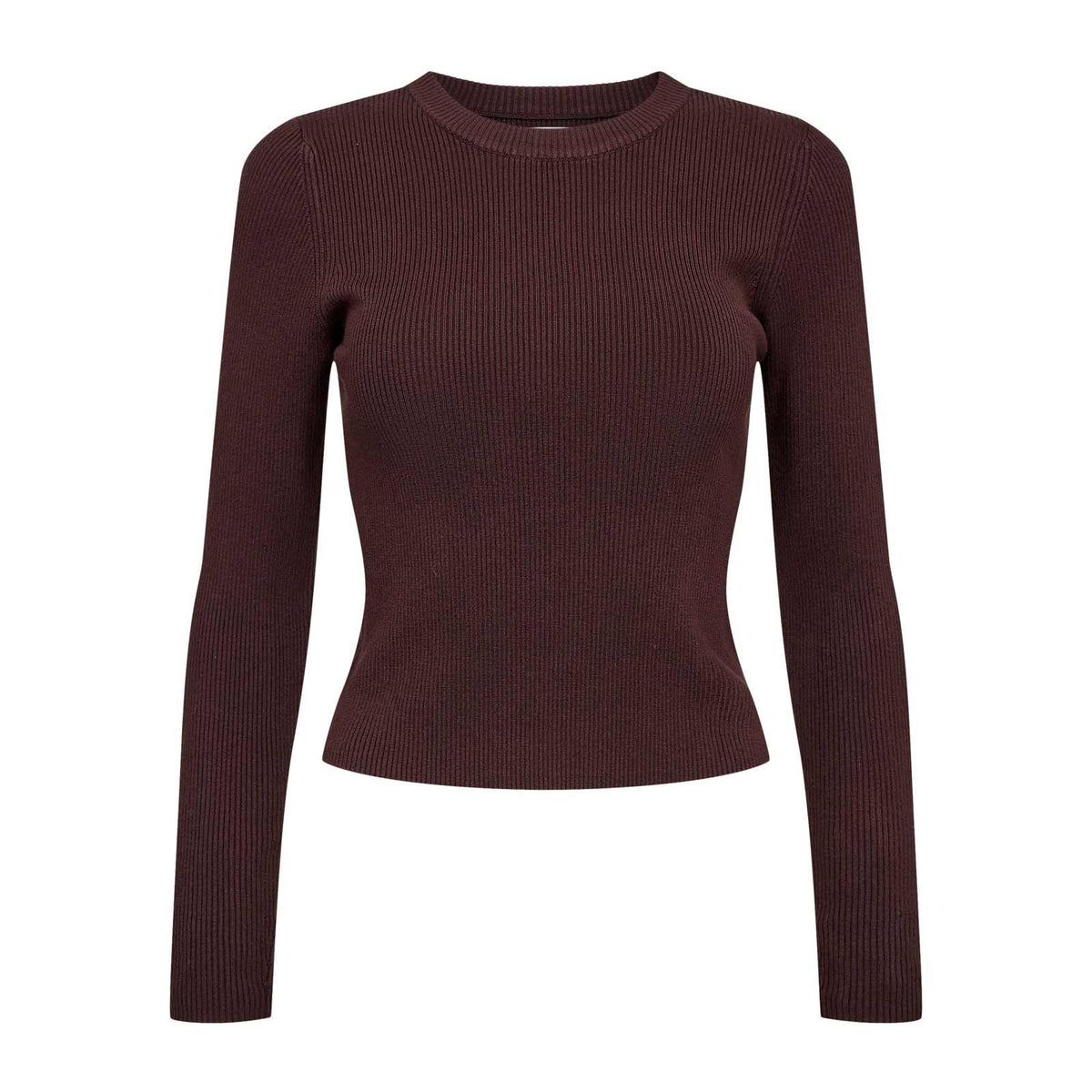 Nushelba Cropped Pullover chocolate plum