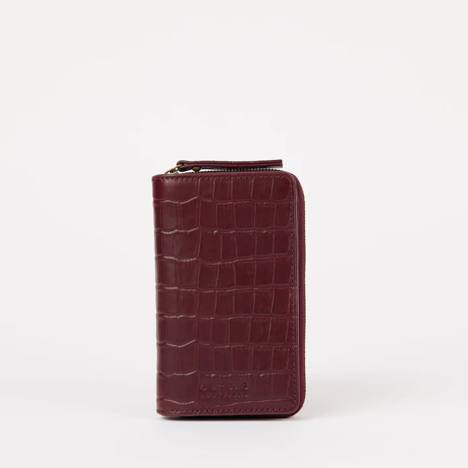 Jett Croco Leather Wallet dark cherry O My Bag