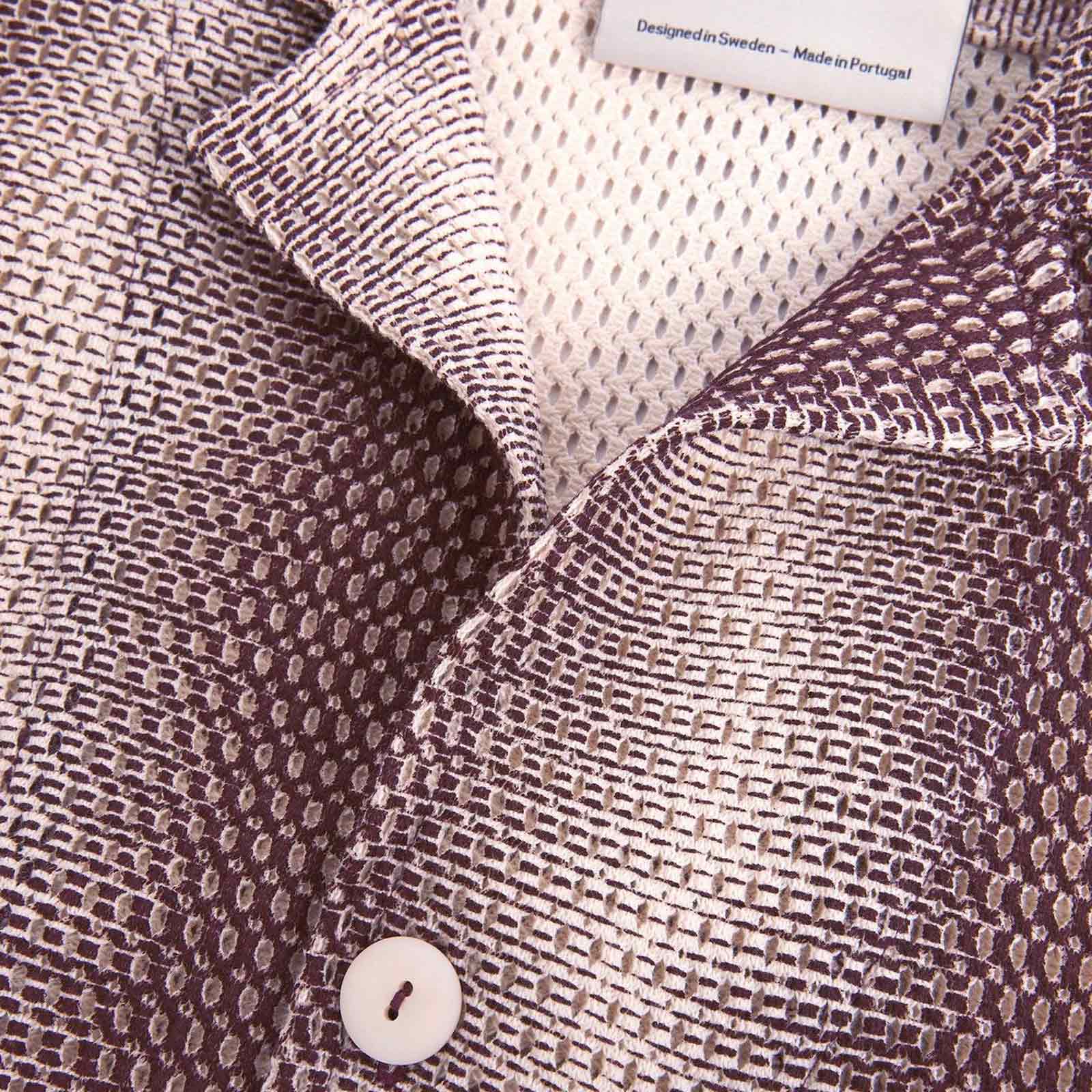 Cuba Net Shirt merlot echo