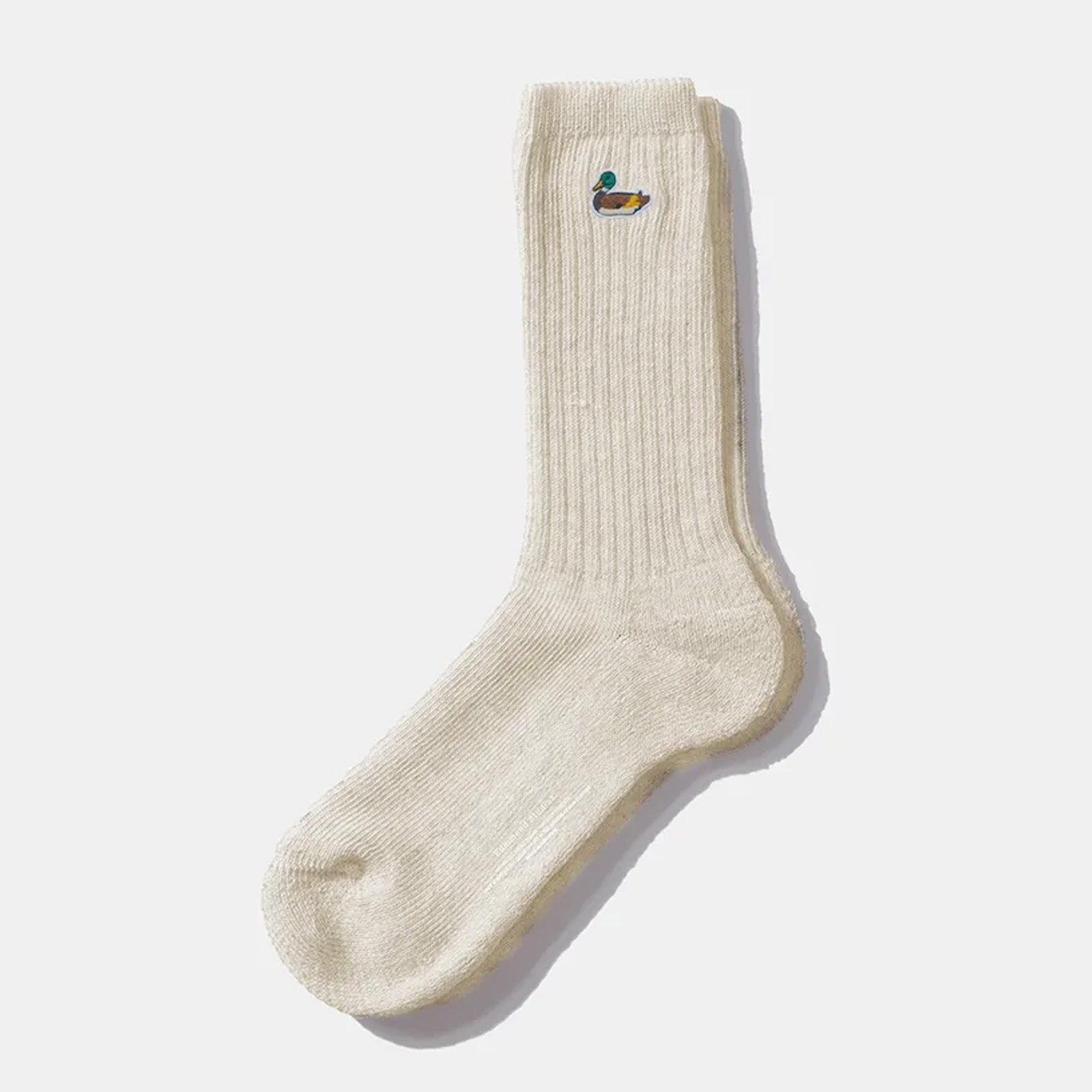 Duck Socks plain off white
