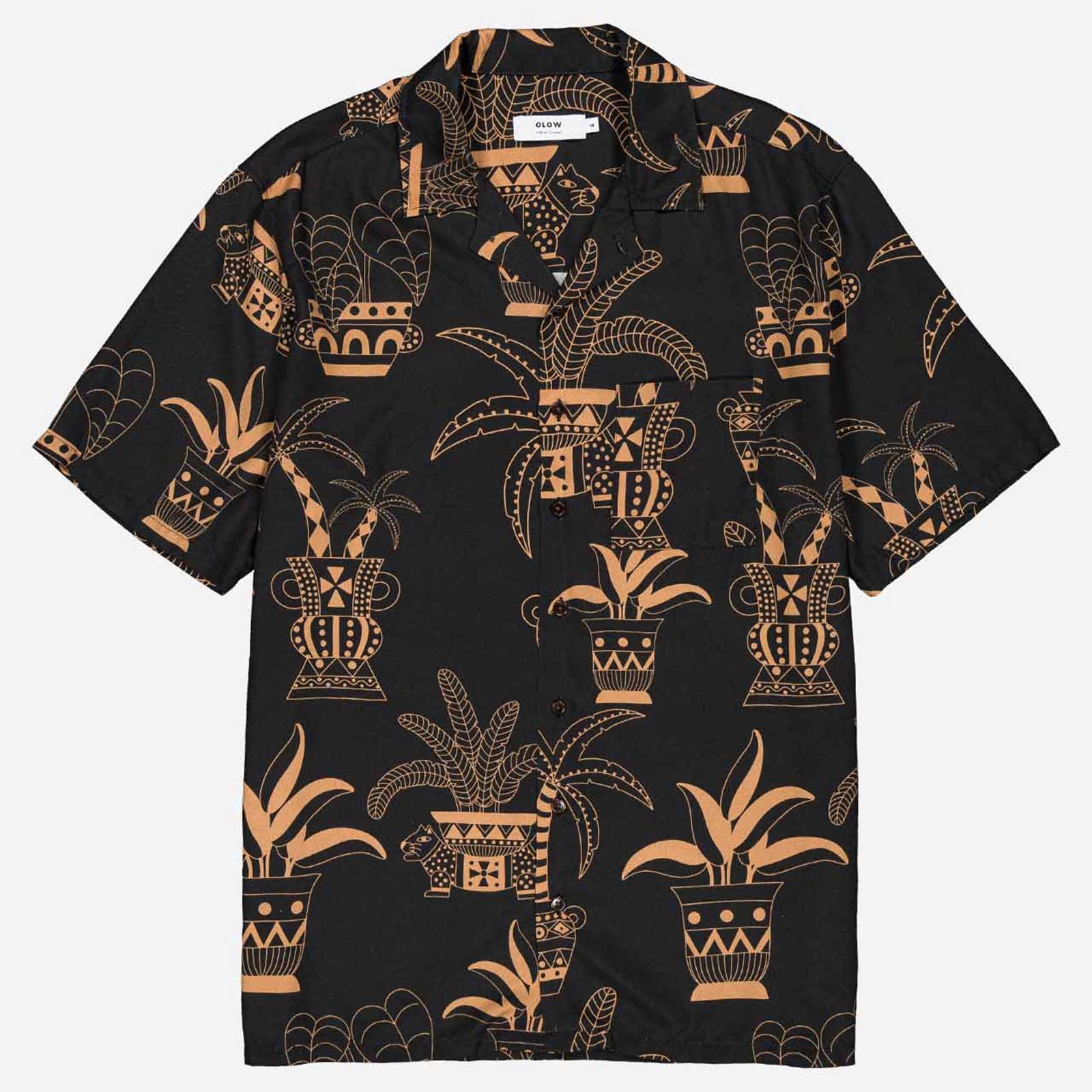 Aloha Shirt ceramic pots