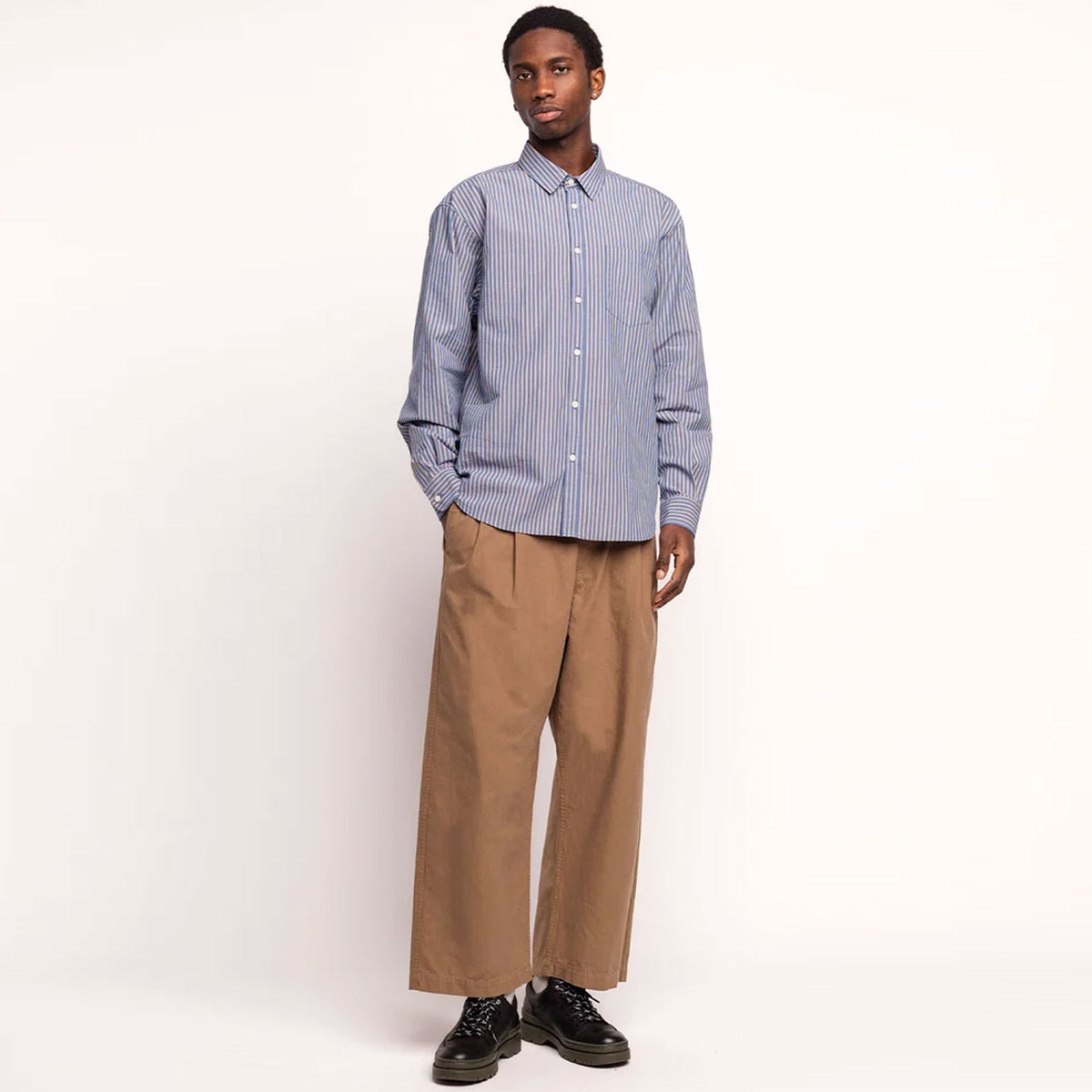 Nago Shirt blue stripes