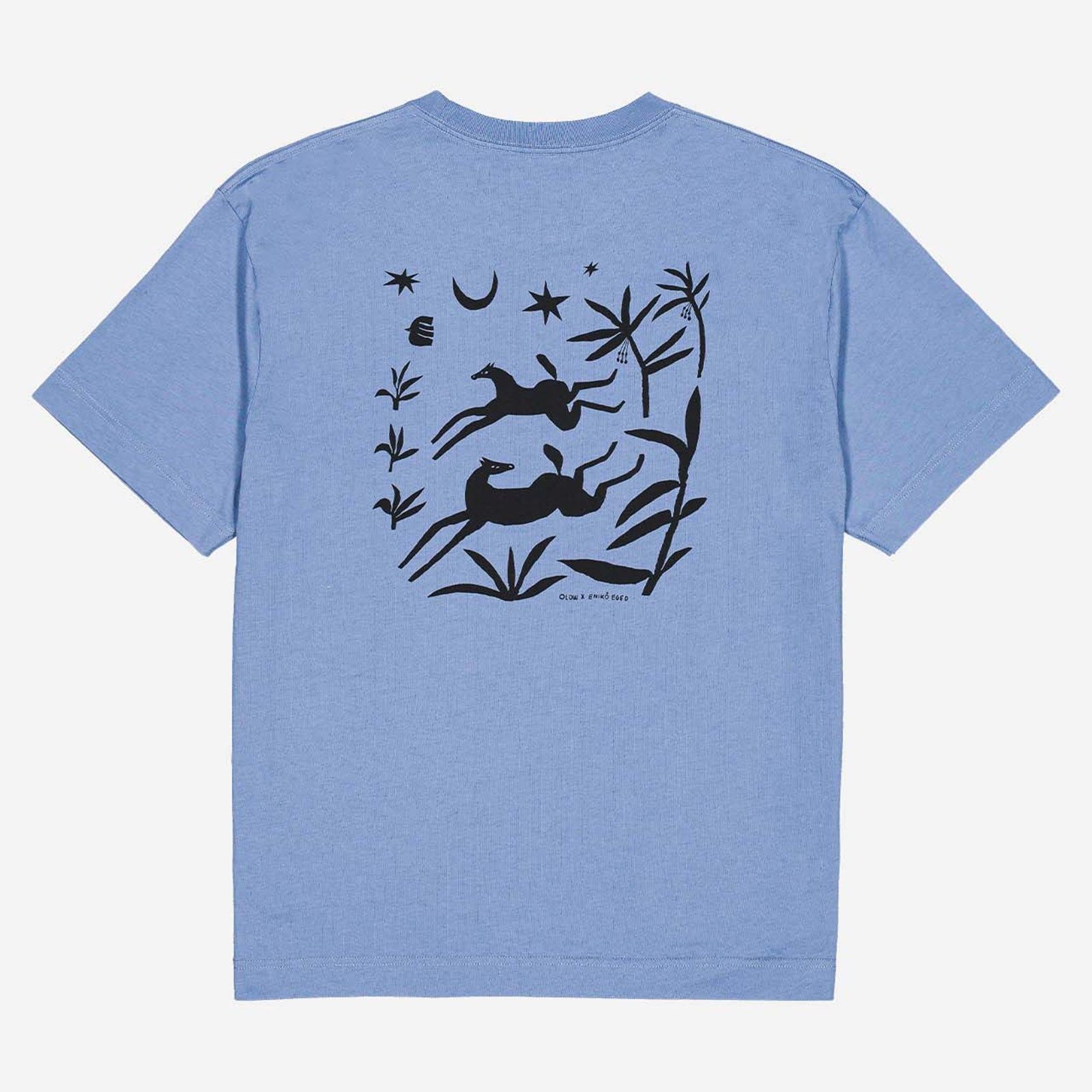 Night Trip T-Shirt azure blue