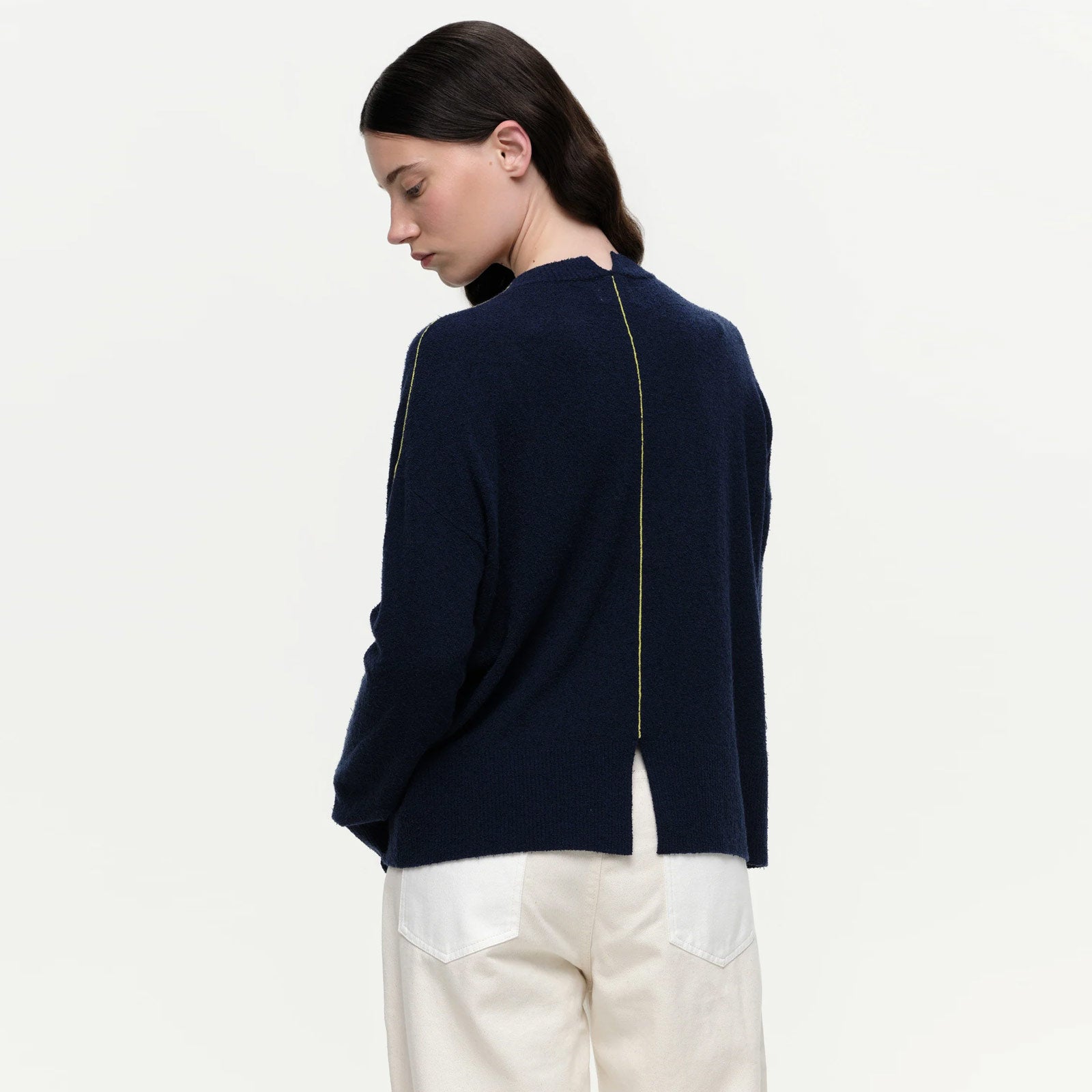 Karo Summer Knit navy Our Sister