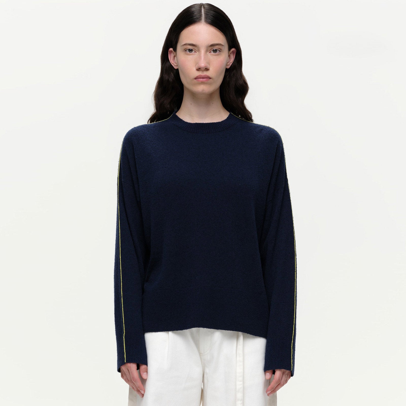 Karo Summer Knit navy Our Sister