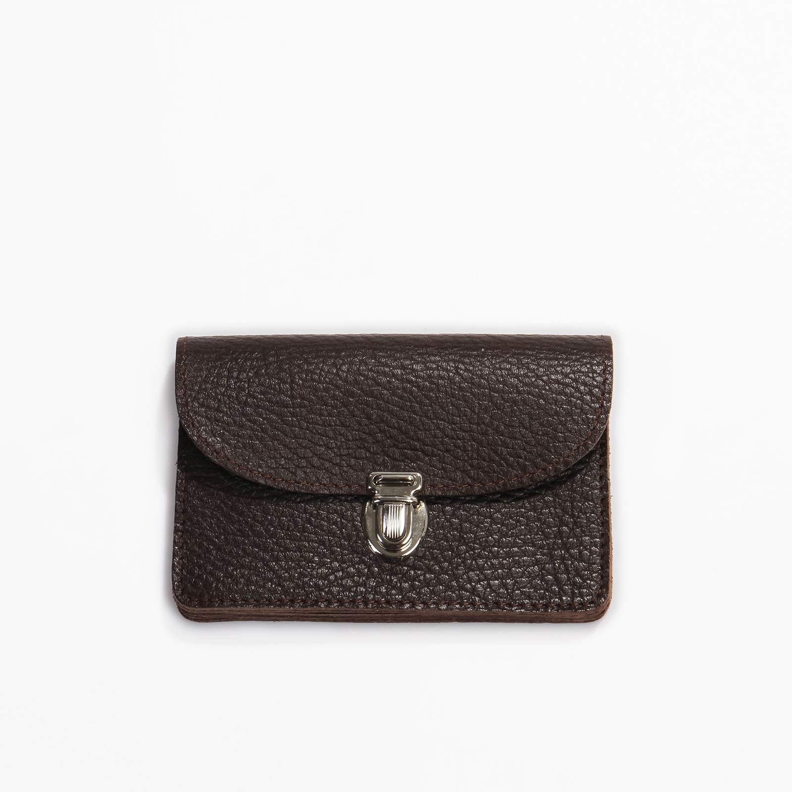 Borsa M Wallet structure chocolate Papoutsi! leather goods
