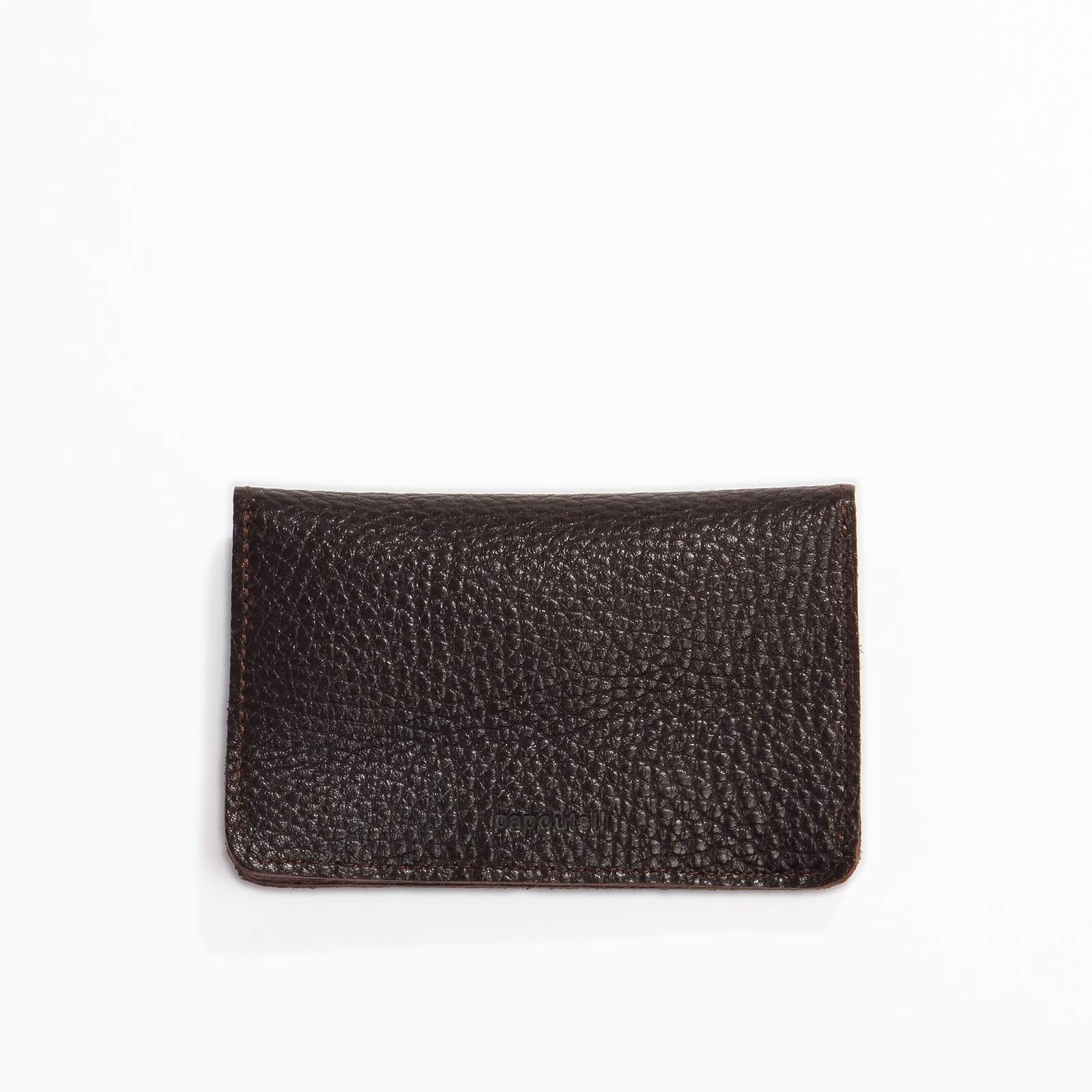 Borsa M Wallet structure chocolate Papoutsi! leather goods