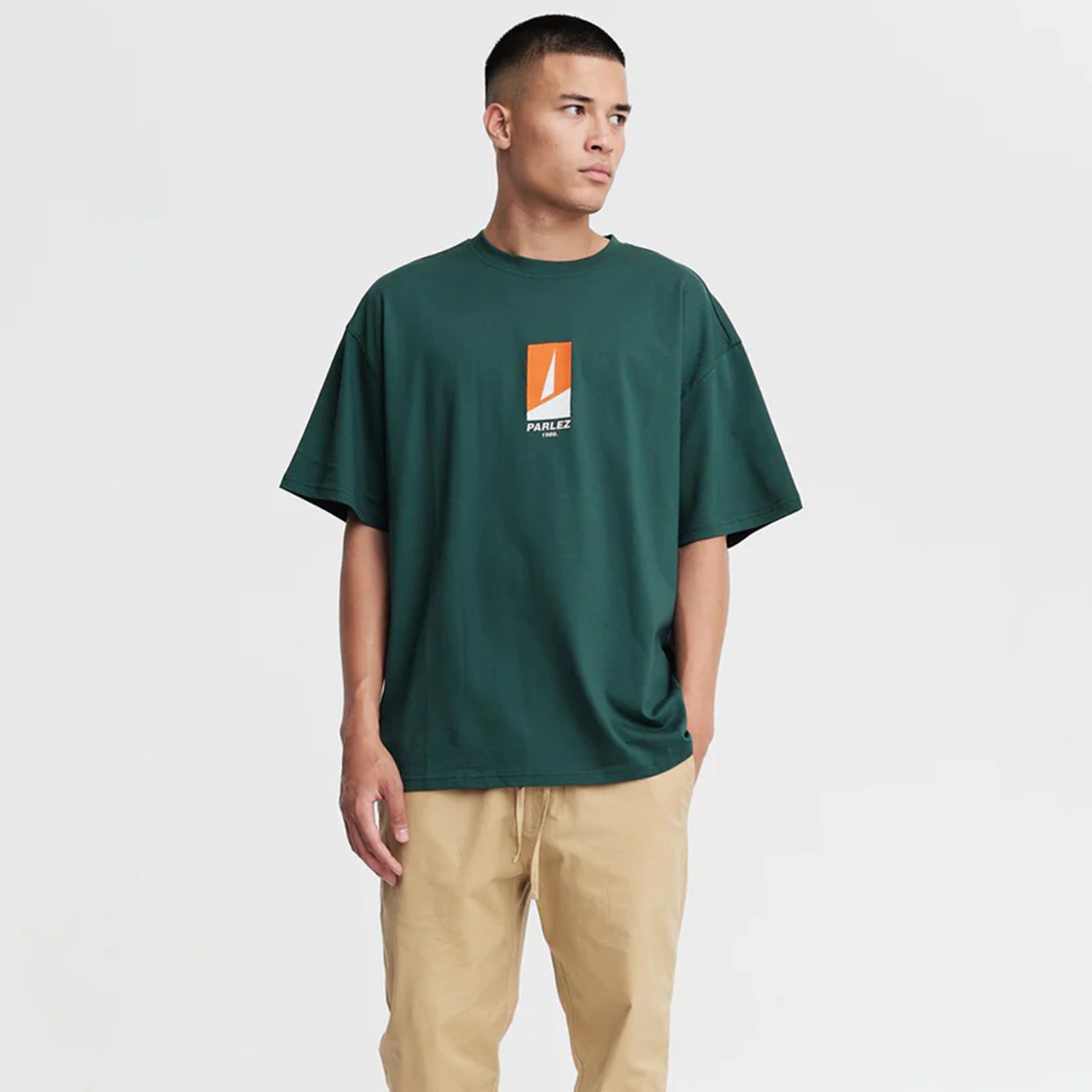 Peak Oversized T-Shirt deep green | ZebraClub Berlin