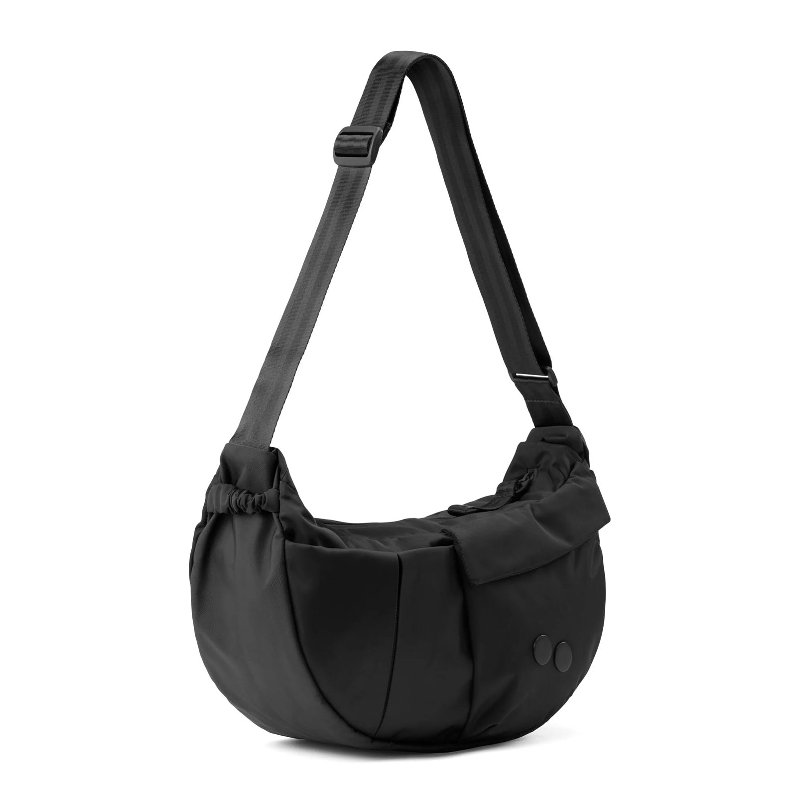 Krumm Large Changeant Crossbody Bag glazed black pinqponq