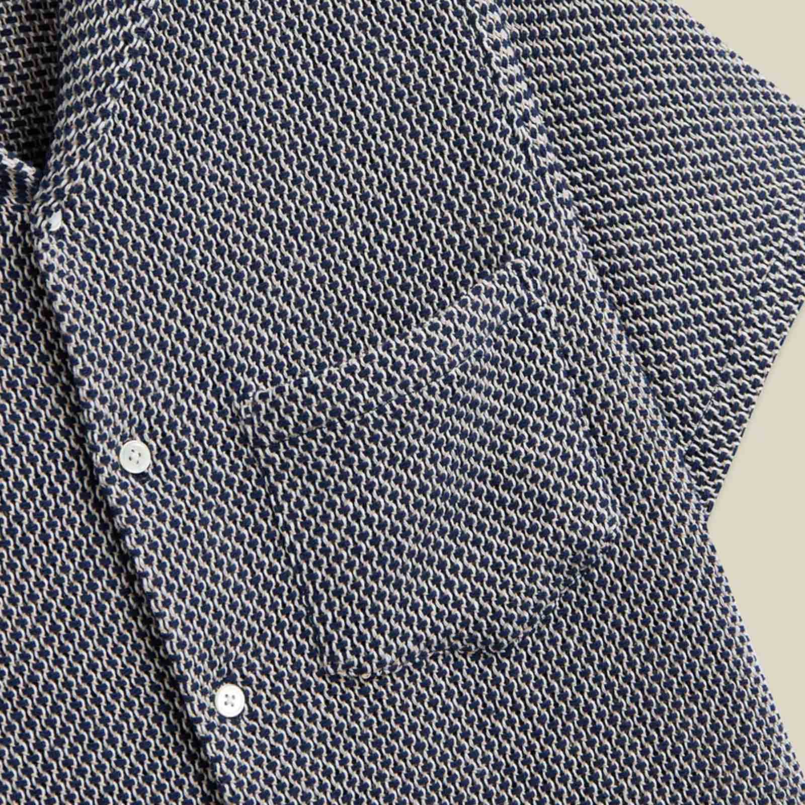 Agora S/S Shirt navy Portuguese Flannel
