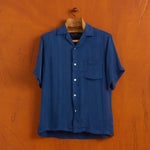 Cupro Stripe Shirt blue