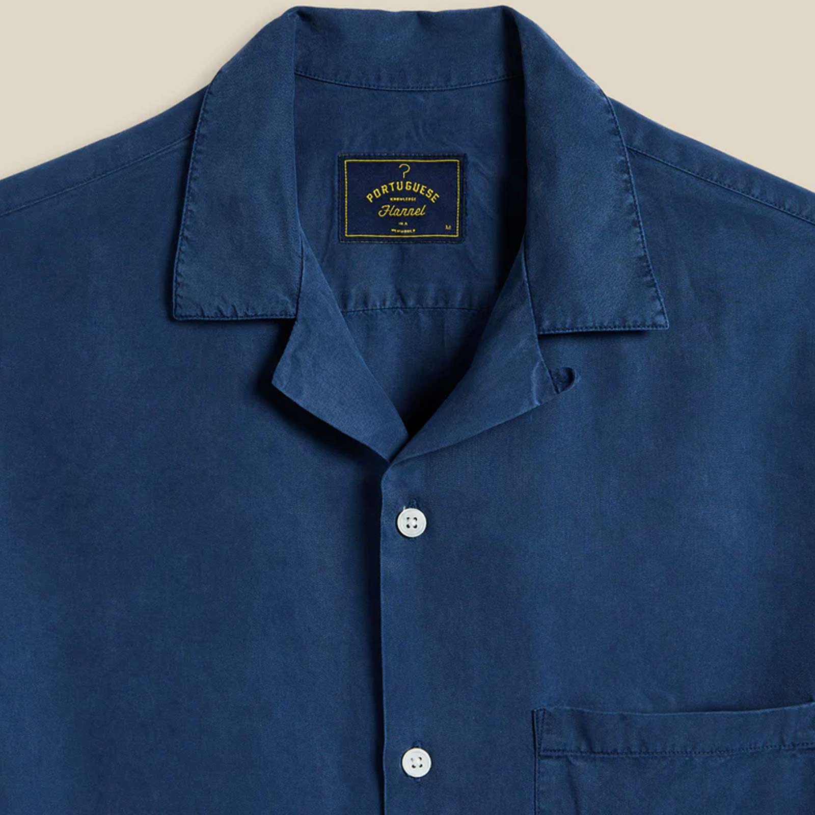 Dogtown S/S Shirt blue Portuguese Flannel