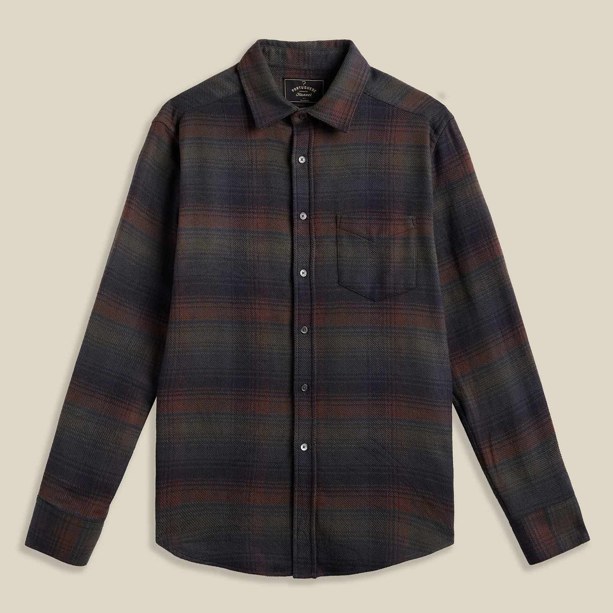 Old Pine Flannel Shirt green/brown/blue check