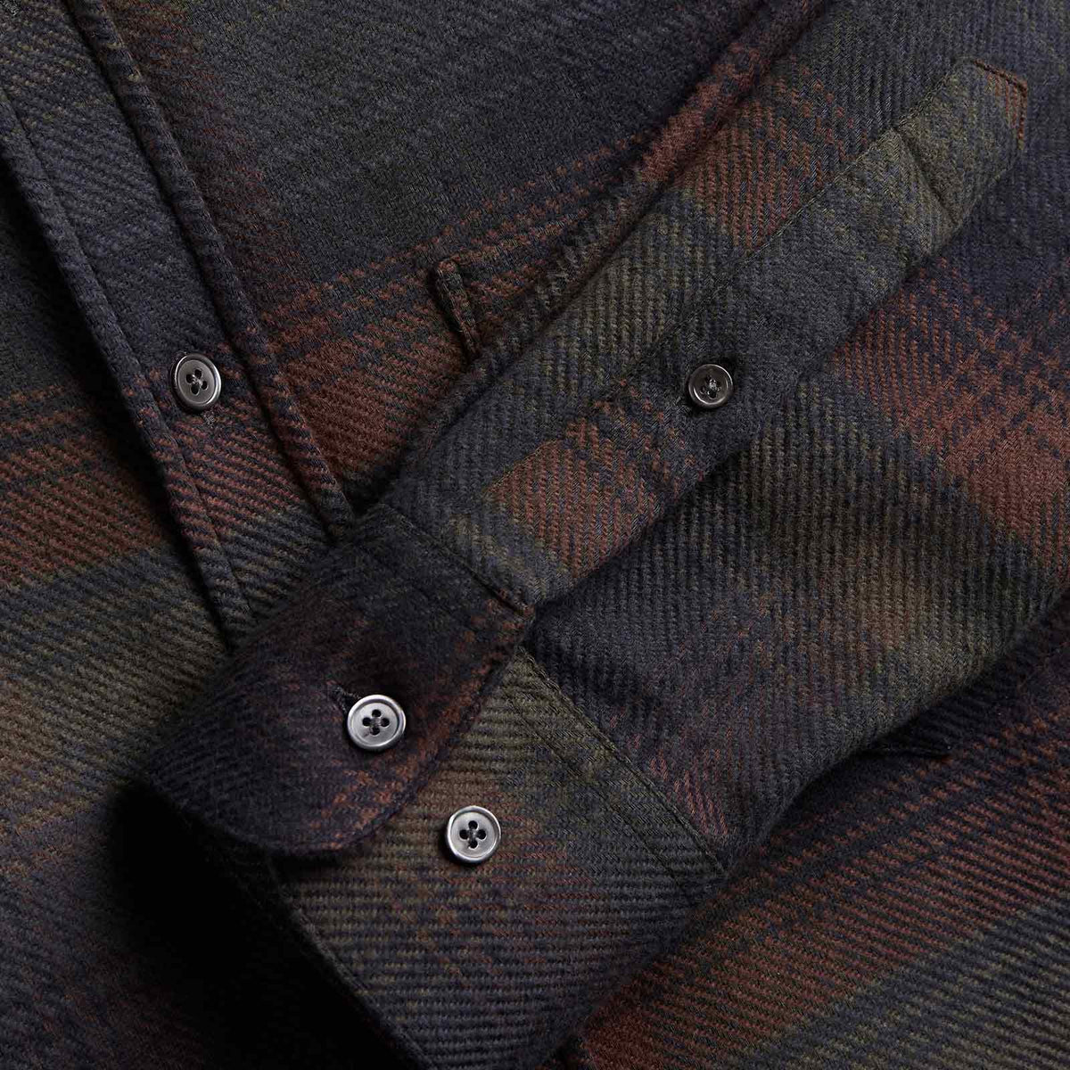Old Pine Flannel Shirt green/brown/blue check