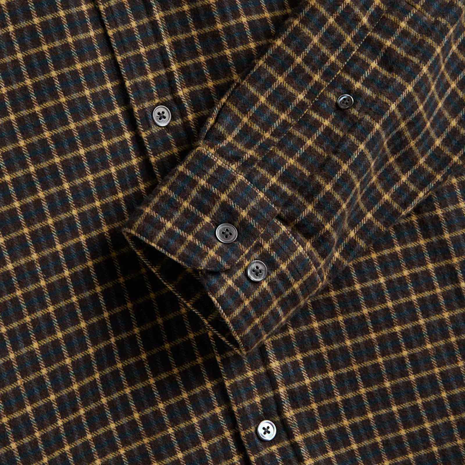 Terra Flannel Shirt brown/beige/blue Portuguese Flannel