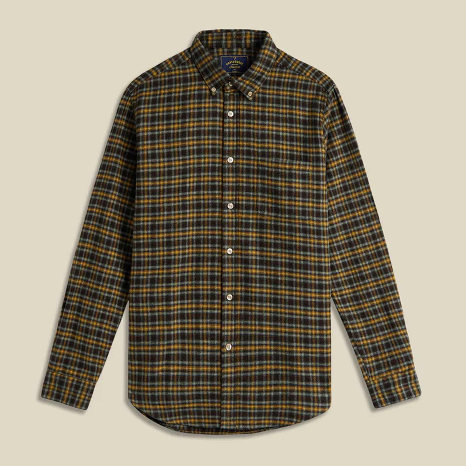 Vouga Plaid Flannel Shirt green Portuguese Flannel