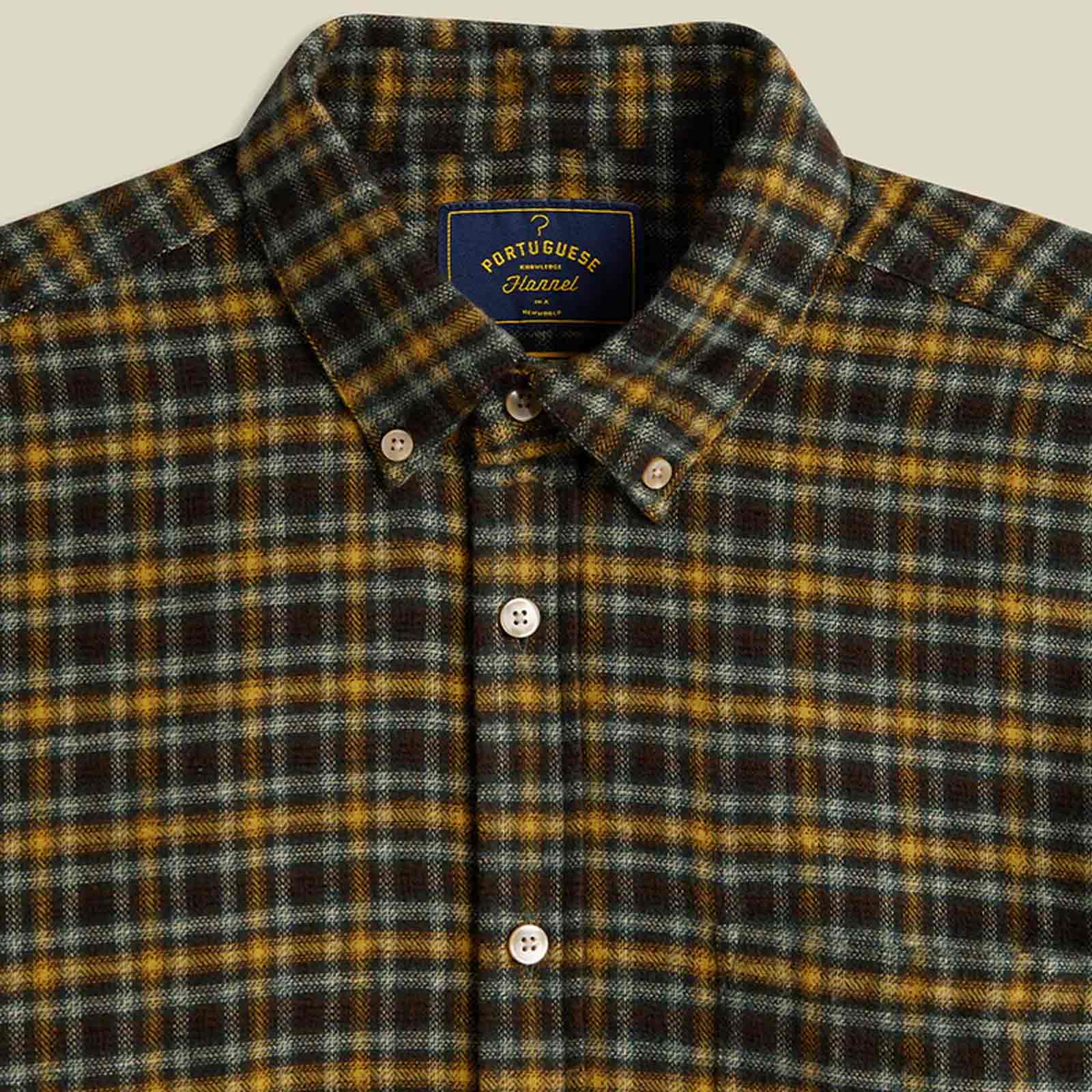 Vouga Plaid Flannel Shirt green Portuguese Flannel