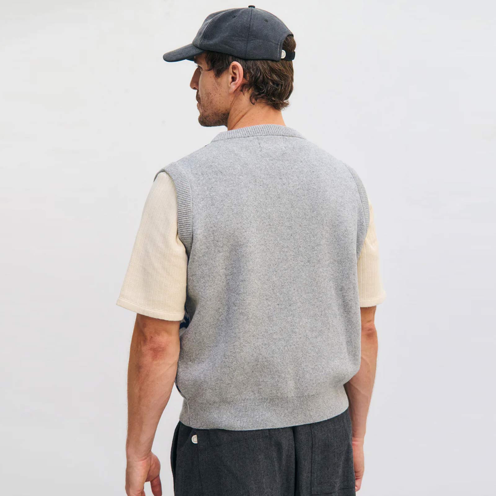 Affection Knit Vest grey melange Rotholz