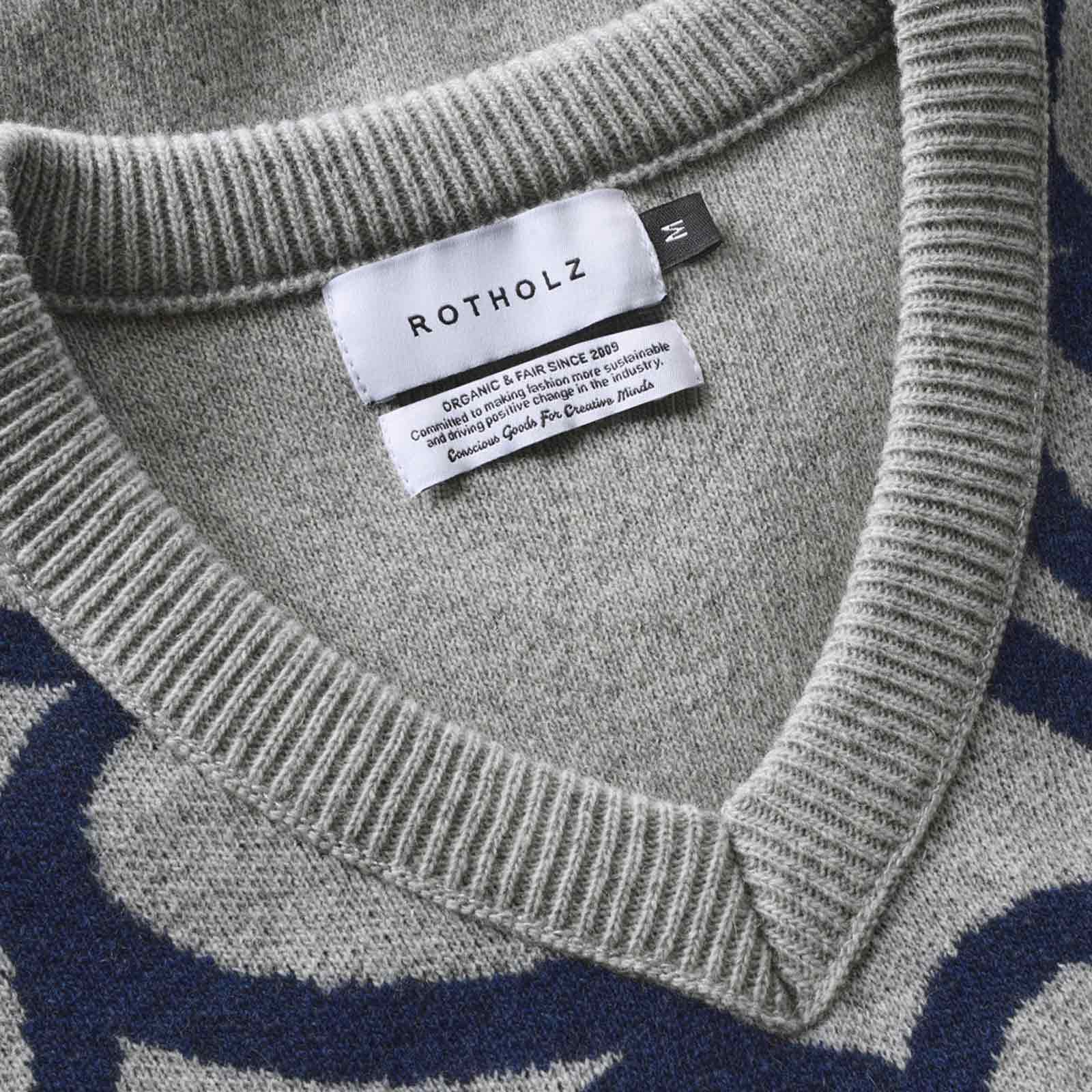 Affection Knit Vest grey melange Rotholz