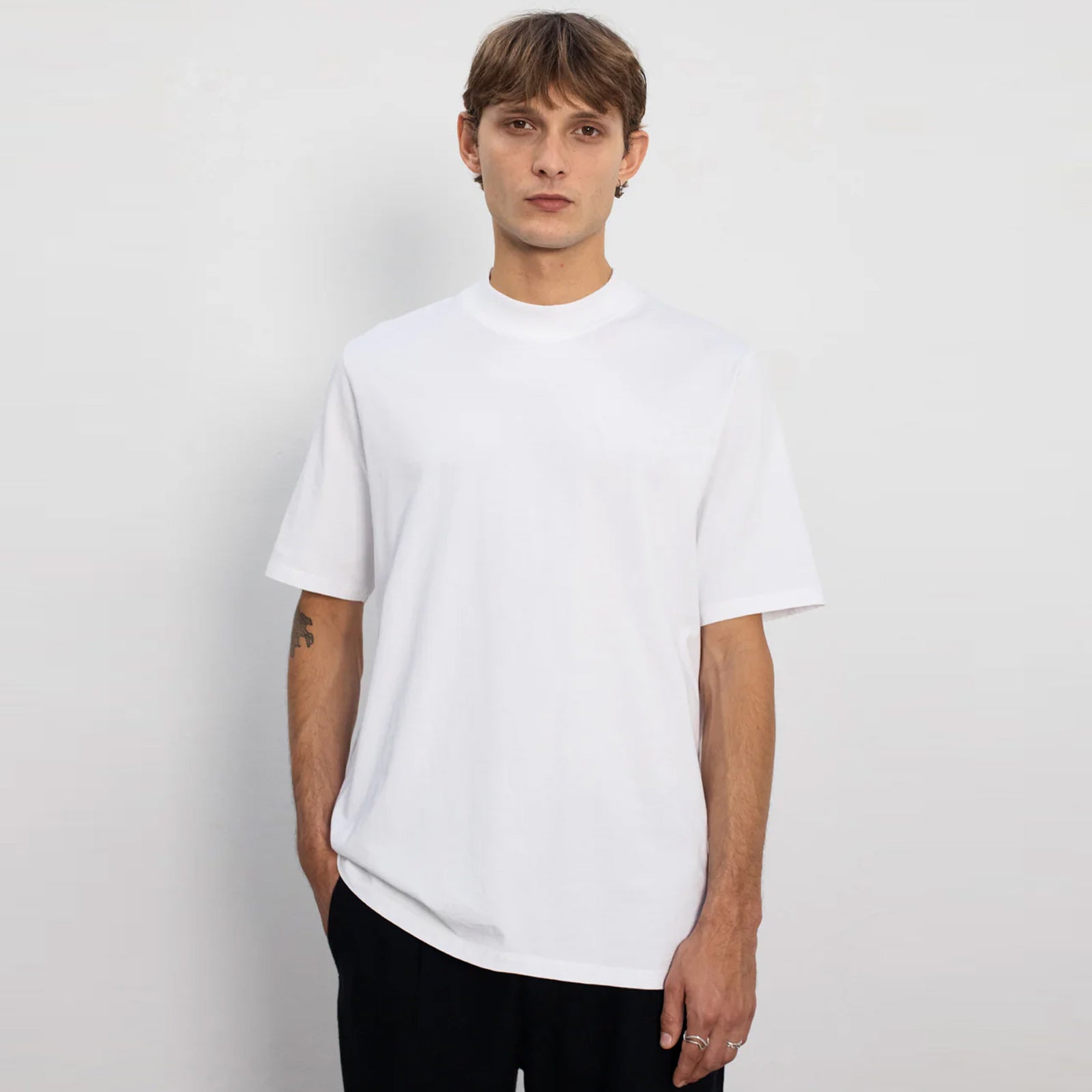 Big Collar T-Shirt classic white Rotholz