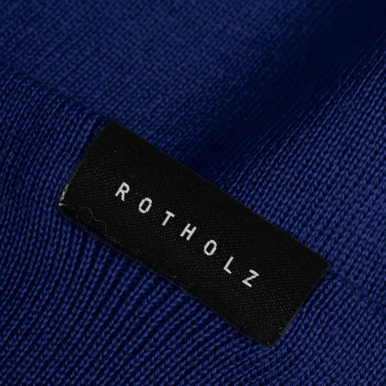 Classic Ribbed Beanie royal blue Rotholz