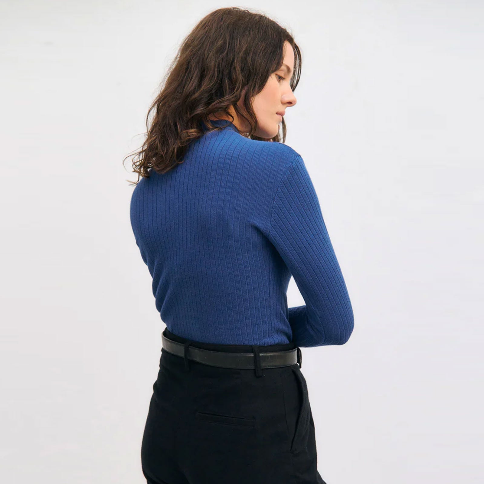 Heavy Ribbed Longsleeve royal blue Rotholz